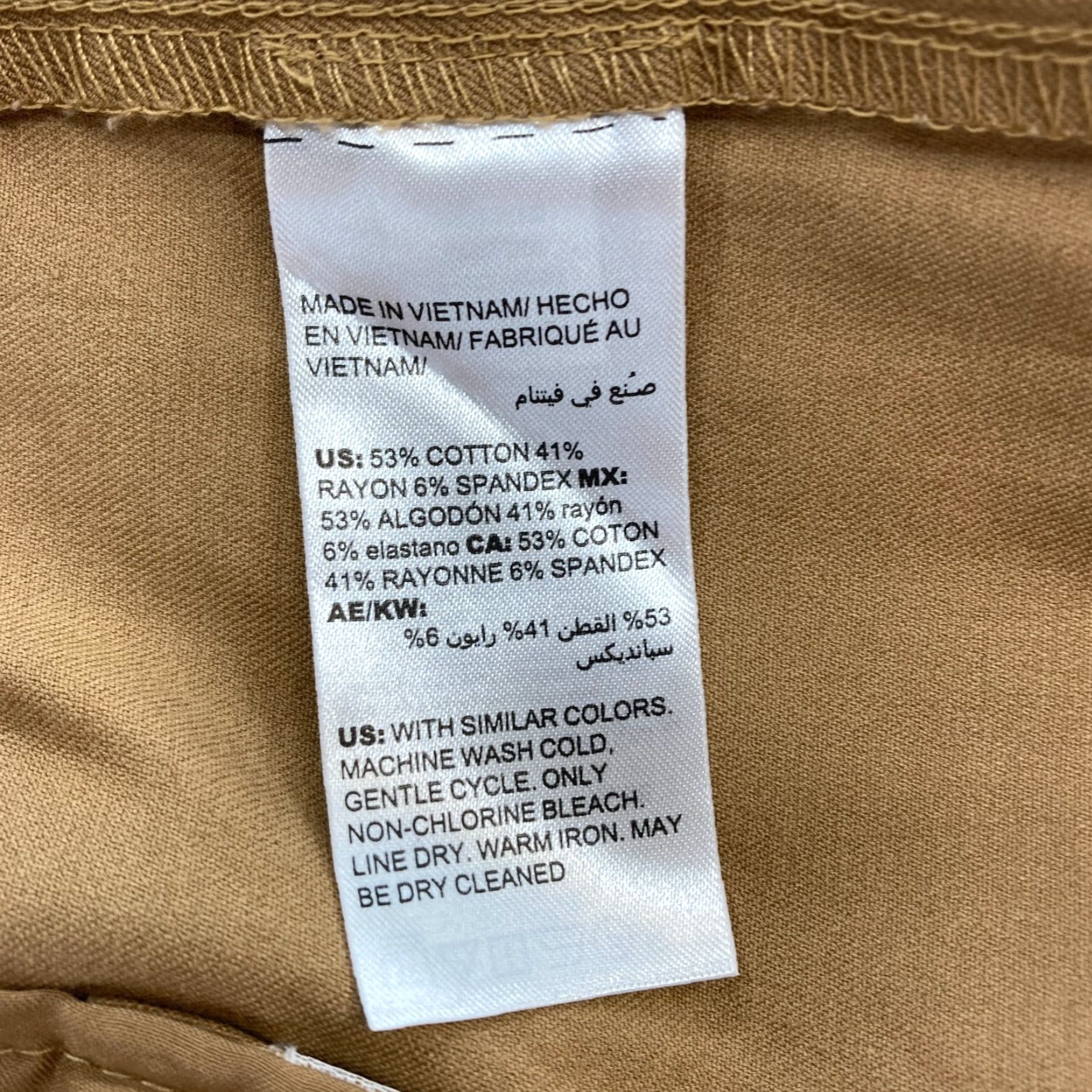 Vintage Chico's Pants Women's 2.5 Straight Leg Crop Brown Bi Stretch Fabric Mid Rise NWT Size 36" / US 14 / IT 50 - 5 Thumbnail