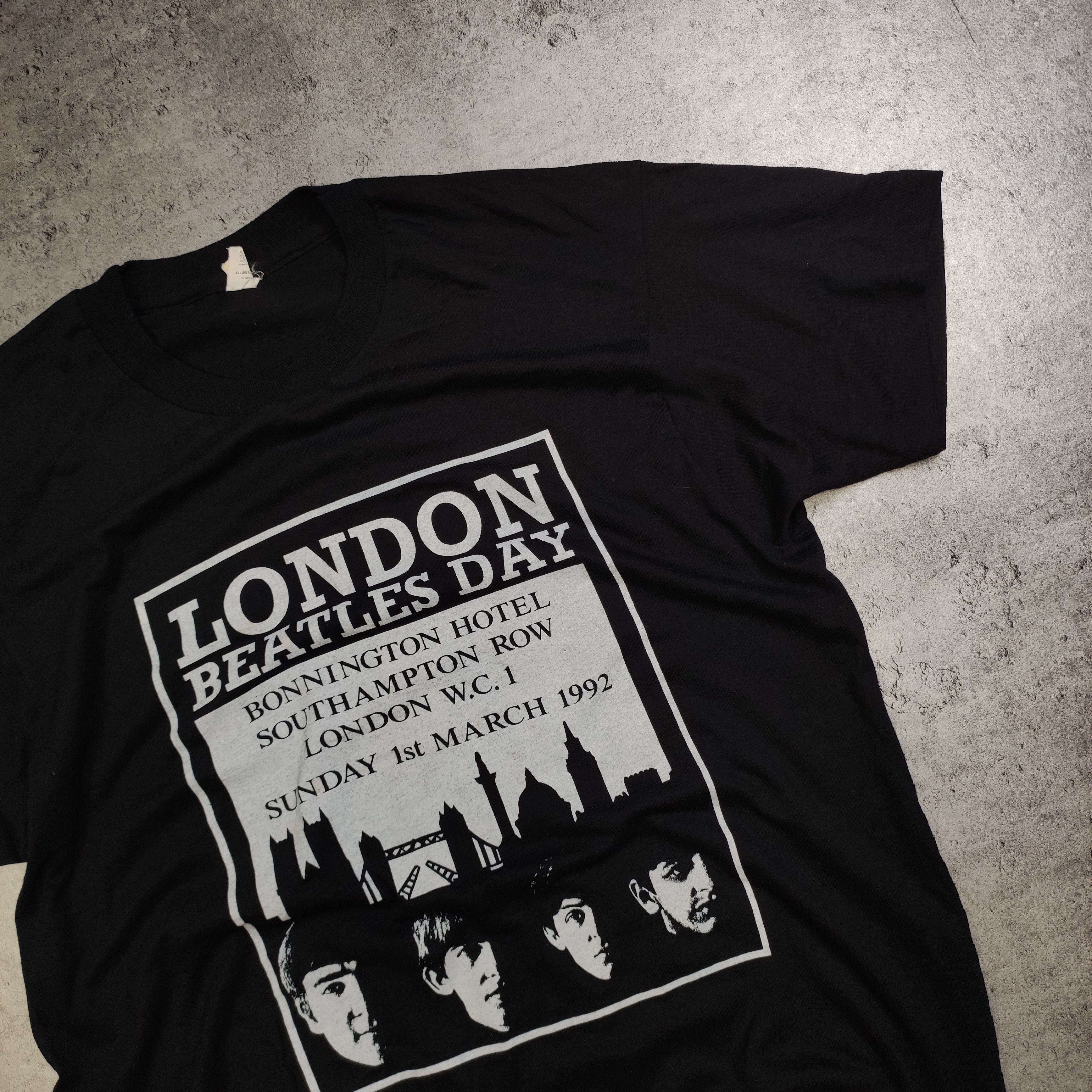 Band Tees × Vintage RARE Vintage OG 1992 The Beatles Day London Merch Tee Size US L / EU 52-54 / 3 - 4 Thumbnail