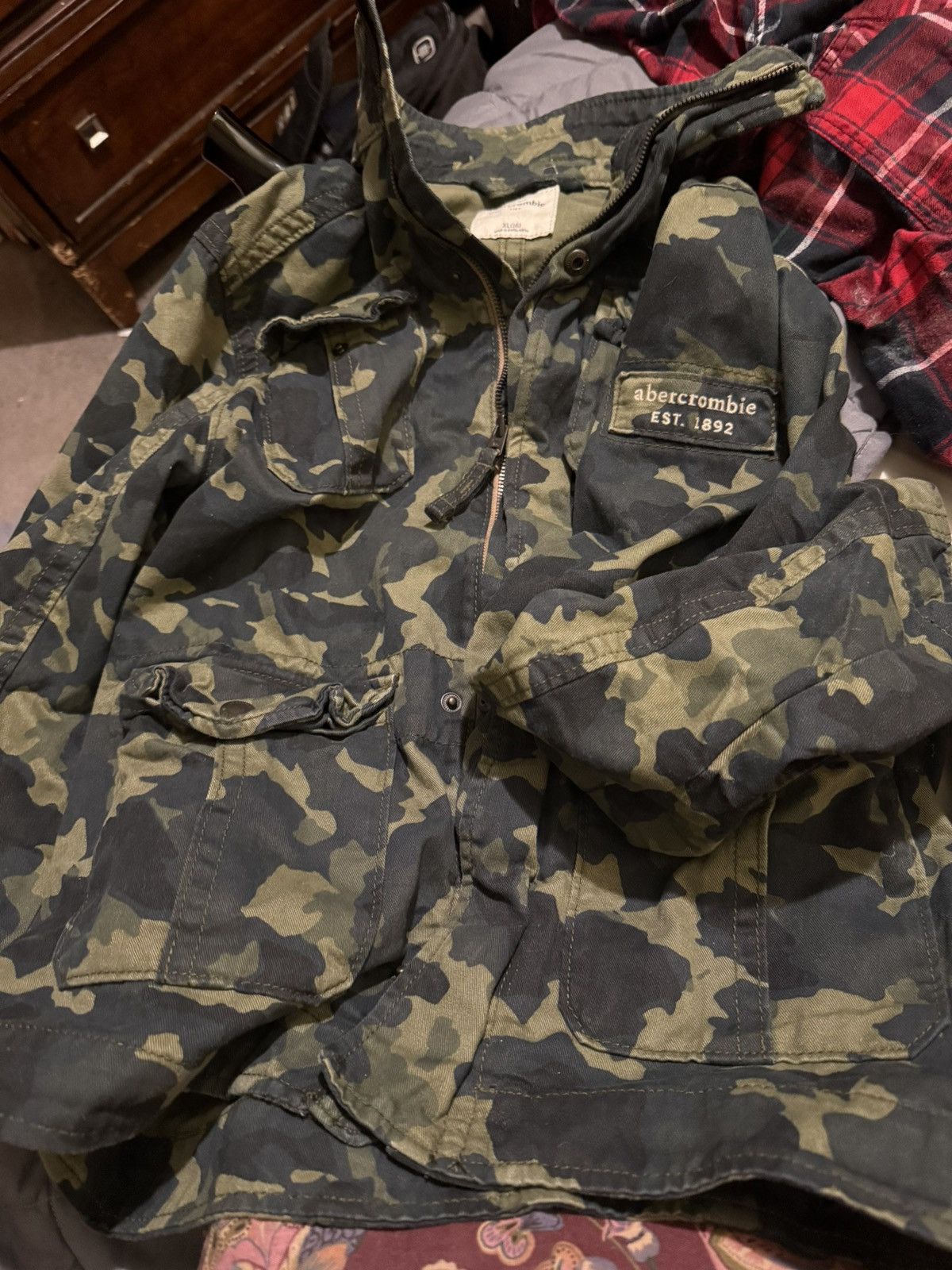 Abercrombie & Fitch Abercrombie kids Camo Jean Jacket Size US M / EU 48-50 / 2 - 1 Thumbnail