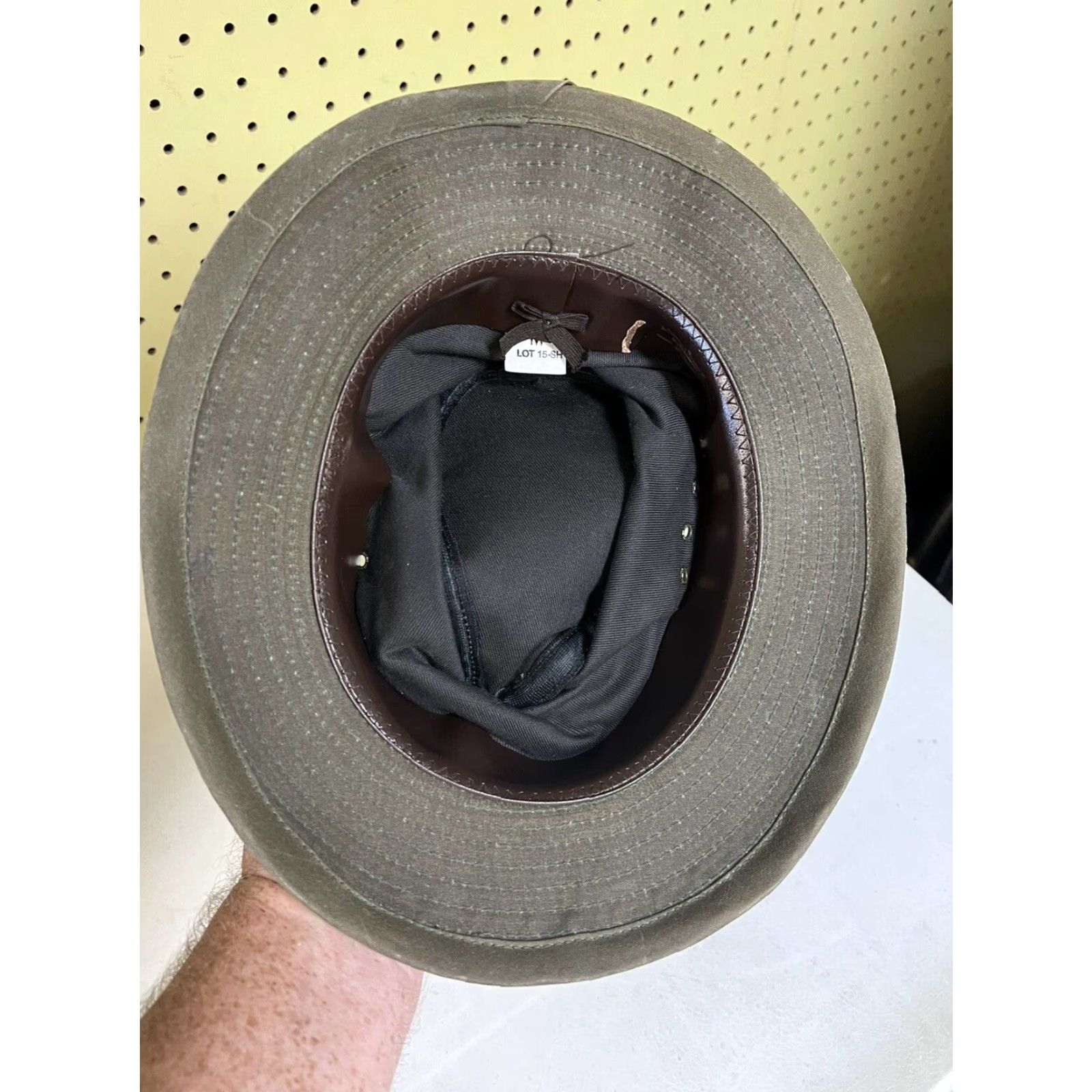 Filson VINTAGE CC Filson Co Seattle Packer Waxed Bucket Boonie Hat Sz M Tin Cloth Men’s Hat/ Bucket Size ONE SIZE - 7 Thumbnail