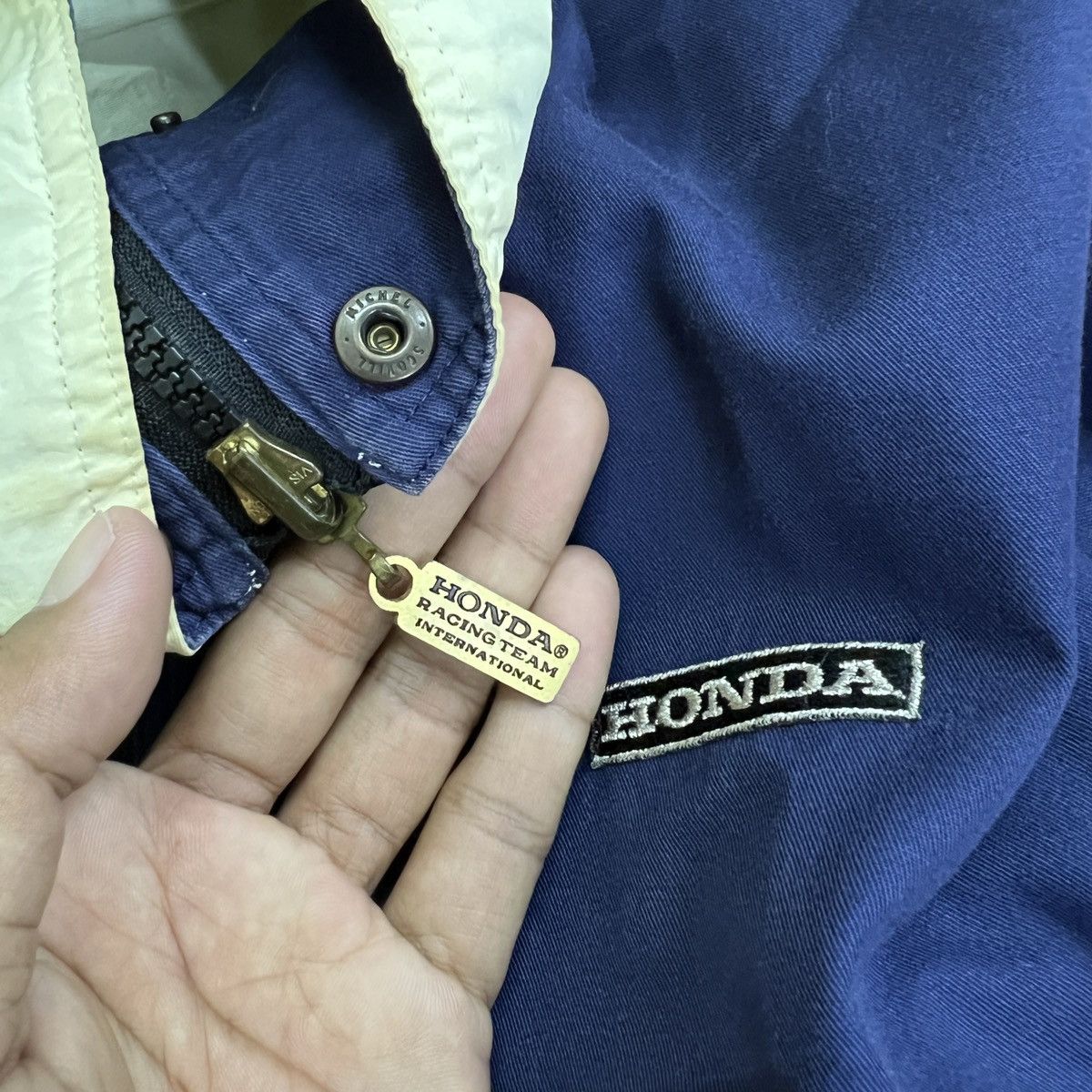 Honda 🔥 VINTAGE HONDA RACING TEAM INTERNATIONAL REVERSIBLE JACKET Size US L / EU 52-54 / 3 - 10 Thumbnail