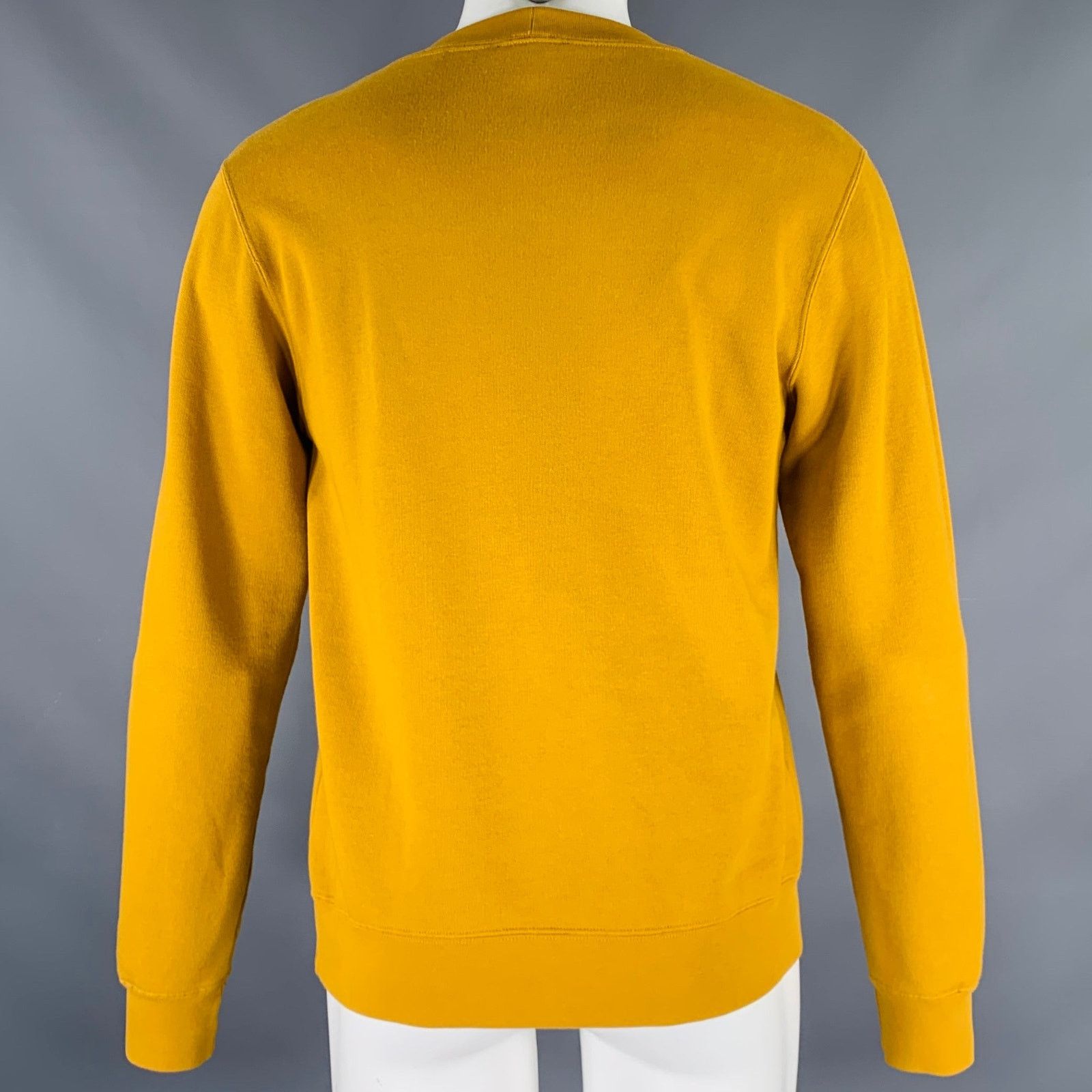 Sandro SANDRO "STANDARD" Yellow Black White Cotton Sweatshirt Size US S / EU 44-46 / 1 - 3 Thumbnail