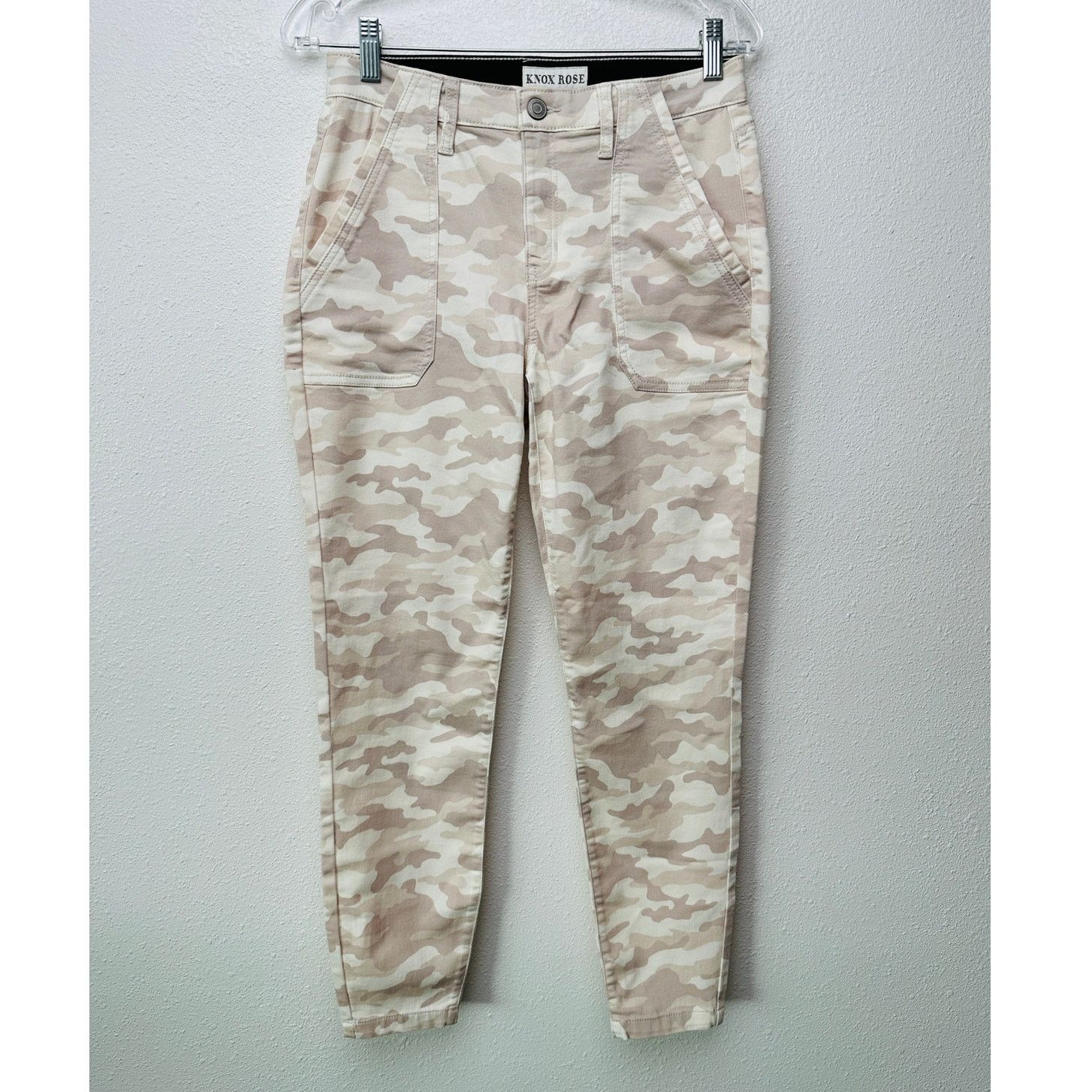 Other Knox Rose women’s camo ankle skinny pants beige 6 mid rise Size 28" / US 6 / IT 42 - 2 Thumbnail