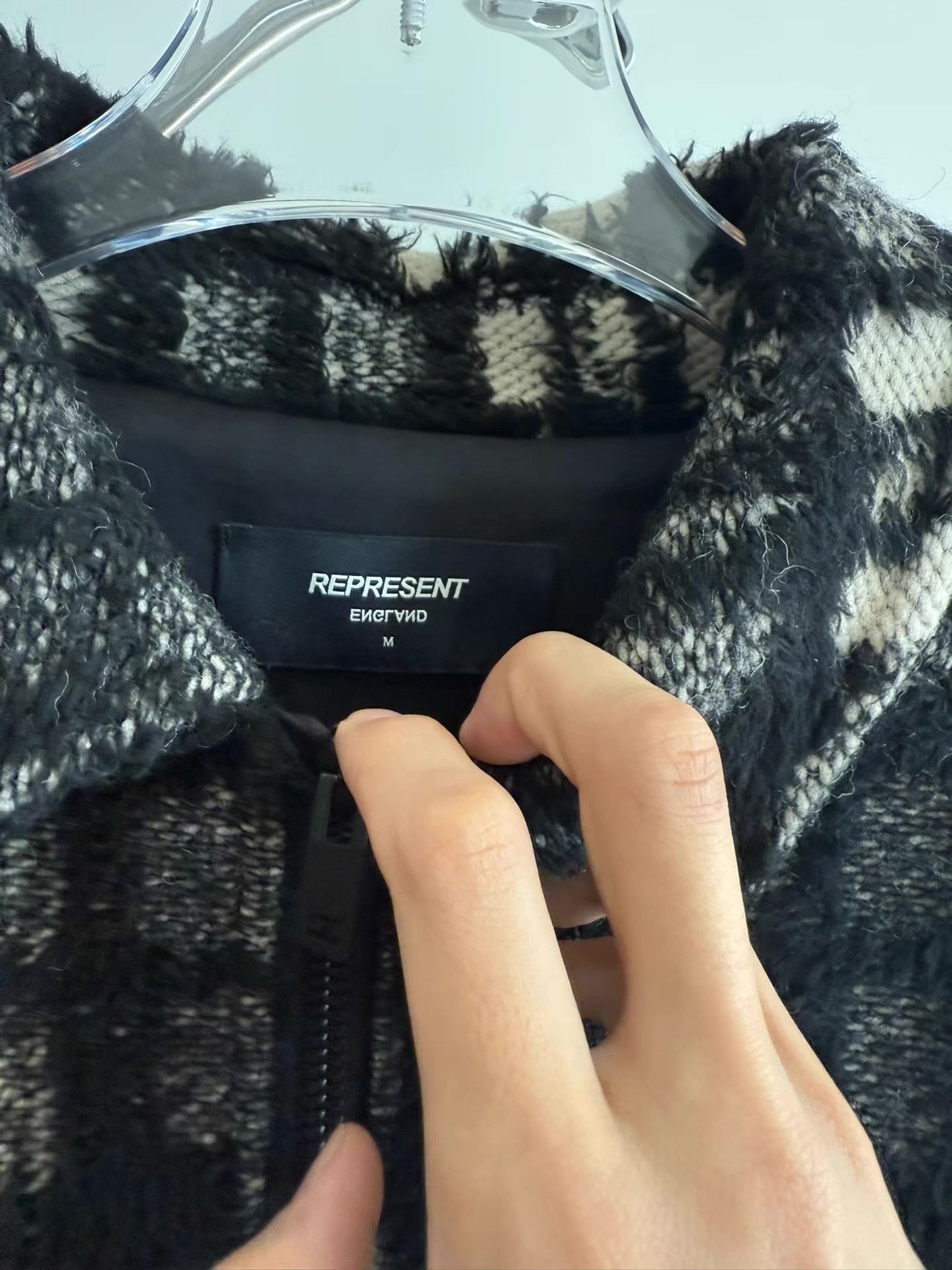 Represent Clo. Represent Black Plaid Coat Q17 Size US M / EU 48-50 / 2 - 3 Thumbnail