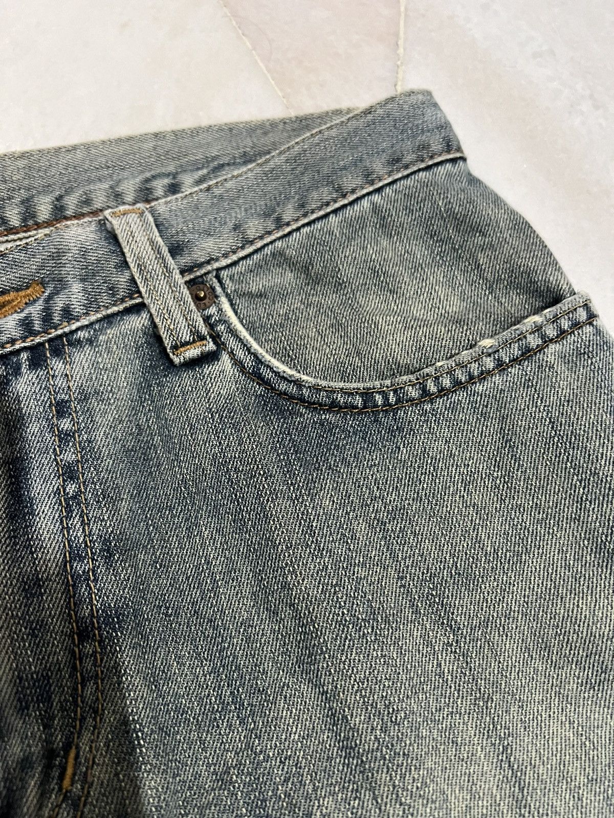 Edwin × If Six Was Nine × Japanese Brand 💥RARE💥Vintage Edwin Faded Blue Jean Japan Size US 31 - 10 Thumbnail