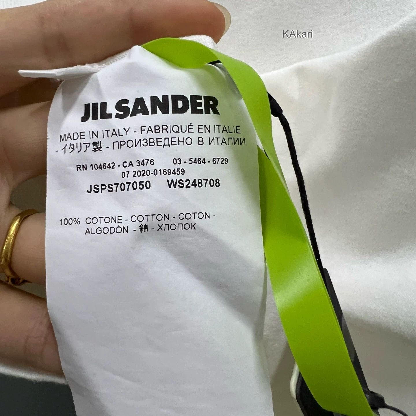 Jil Sander JIL SANDER White Logo Print Short Sleeve Size US S / EU 44-46 / 1 - 4 Thumbnail