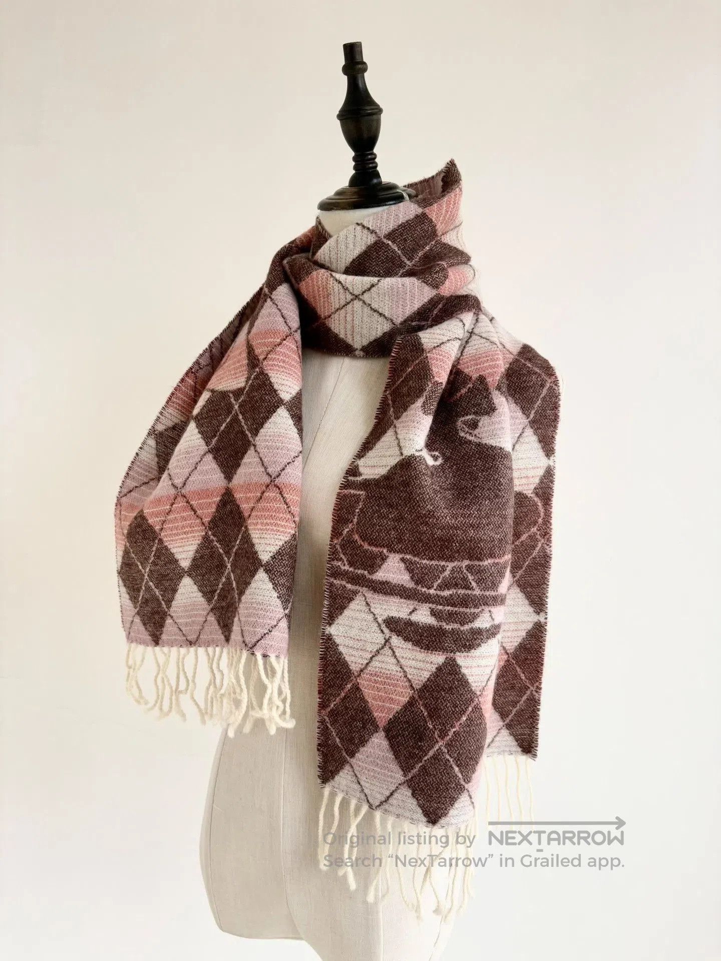 Vivienne Westwood Vivienne Westwood Vintage Gradient Pink Wool Scarf. Size ONE SIZE - 3 Thumbnail