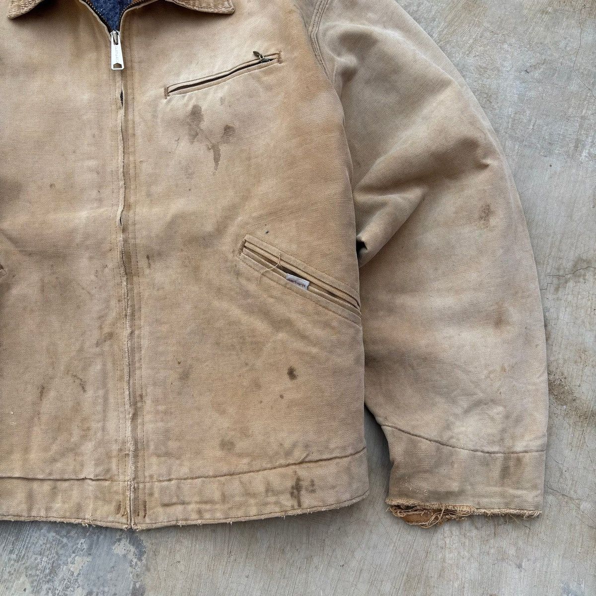 Carhartt Vintage 90s Sunfaded Carhartt Detroit Jacket Size US L / EU 52-54 / 3 - 4 Thumbnail