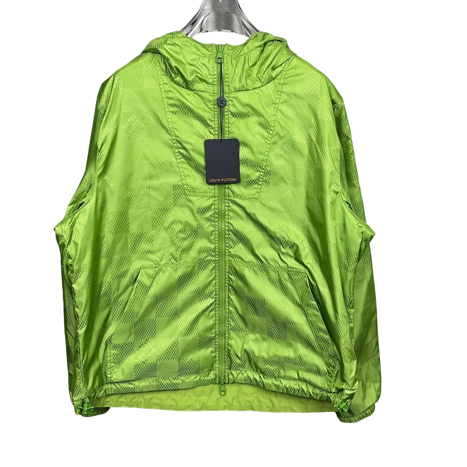 Louis Vuitton Louis Vuitton Green Damier Hooded Jacket M Size US M / EU 48-50 / 2 - 1 Thumbnail