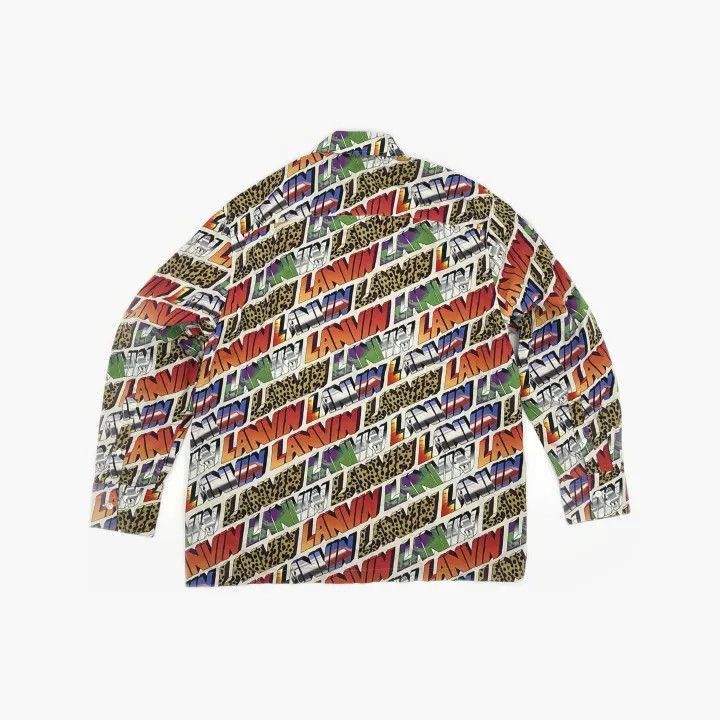 Lanvin Lanvin FW21 Multicolor Logo Print Long Sleeve Shirt -2508 Size US M / EU 48-50 / 2 - 3 Thumbnail