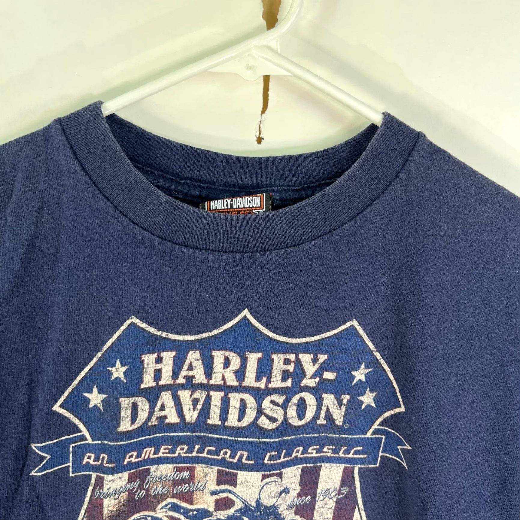 Harley Davidson Harley-Davidson All American Classic WI Harley Adult Small Graphic Tee Shirt US Theme Biker Motorcycle USA Mens Size US S / EU 44-46 / 1 - 3 Thumbnail