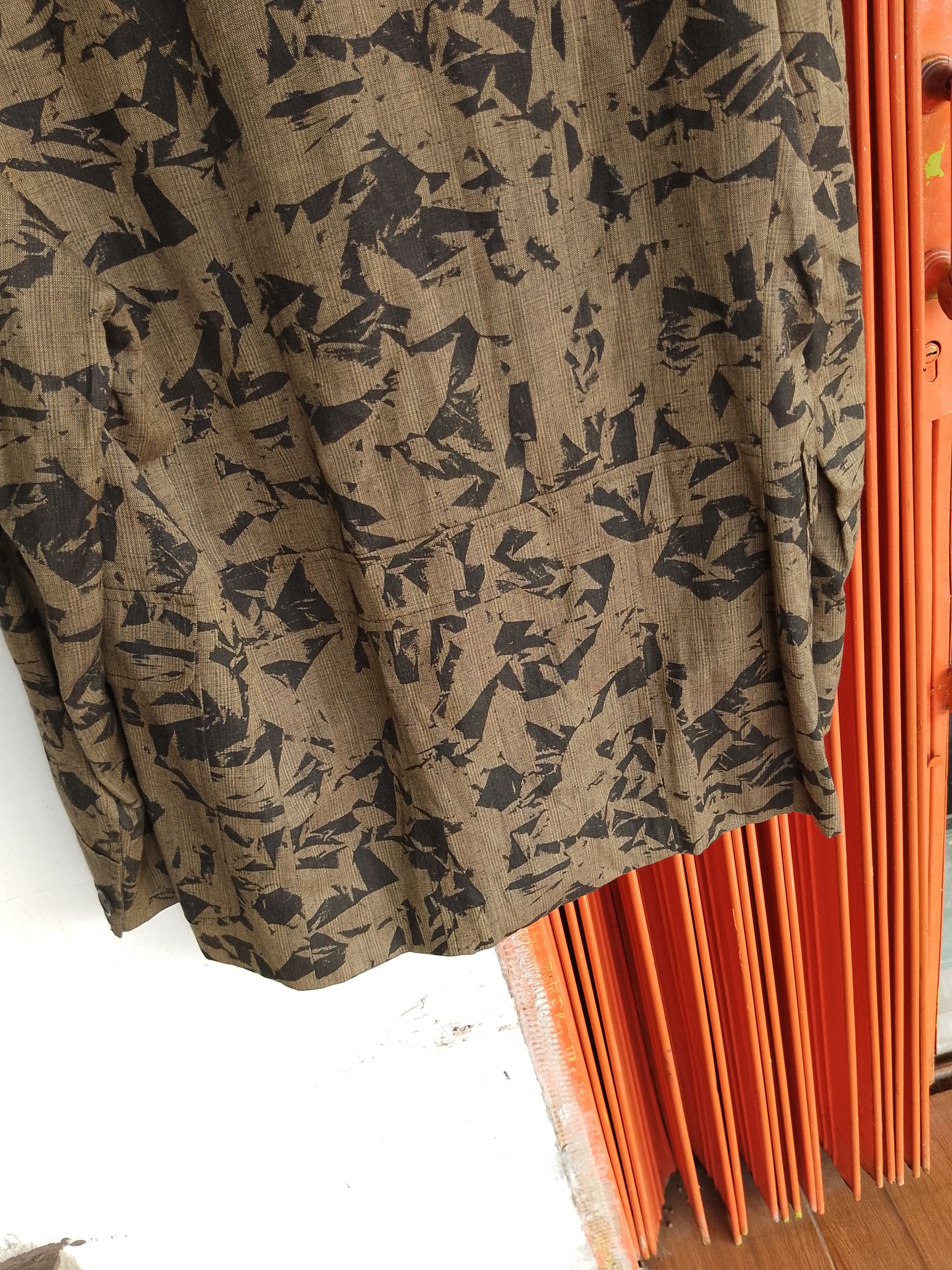Vintage × s.Oliver Vintage Oliver Spencer Military Heringbone Linen Wool Size US L / EU 52-54 / 3 - 2 Thumbnail