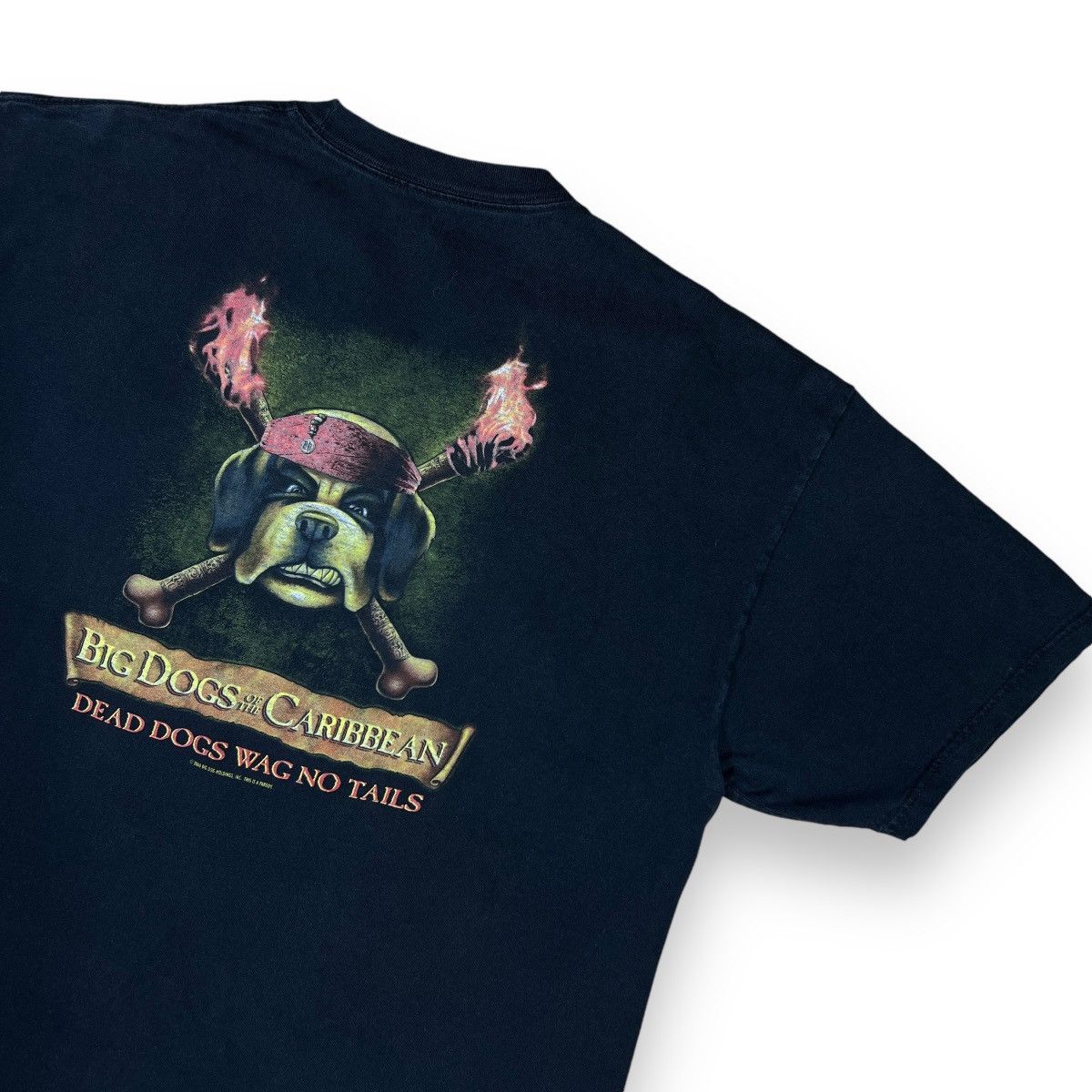 Vintage 2006 PIRATES OF THE CARIBBEAN BIG DOGS PARODY Size US XL / EU 56 / 4 - 3 Thumbnail