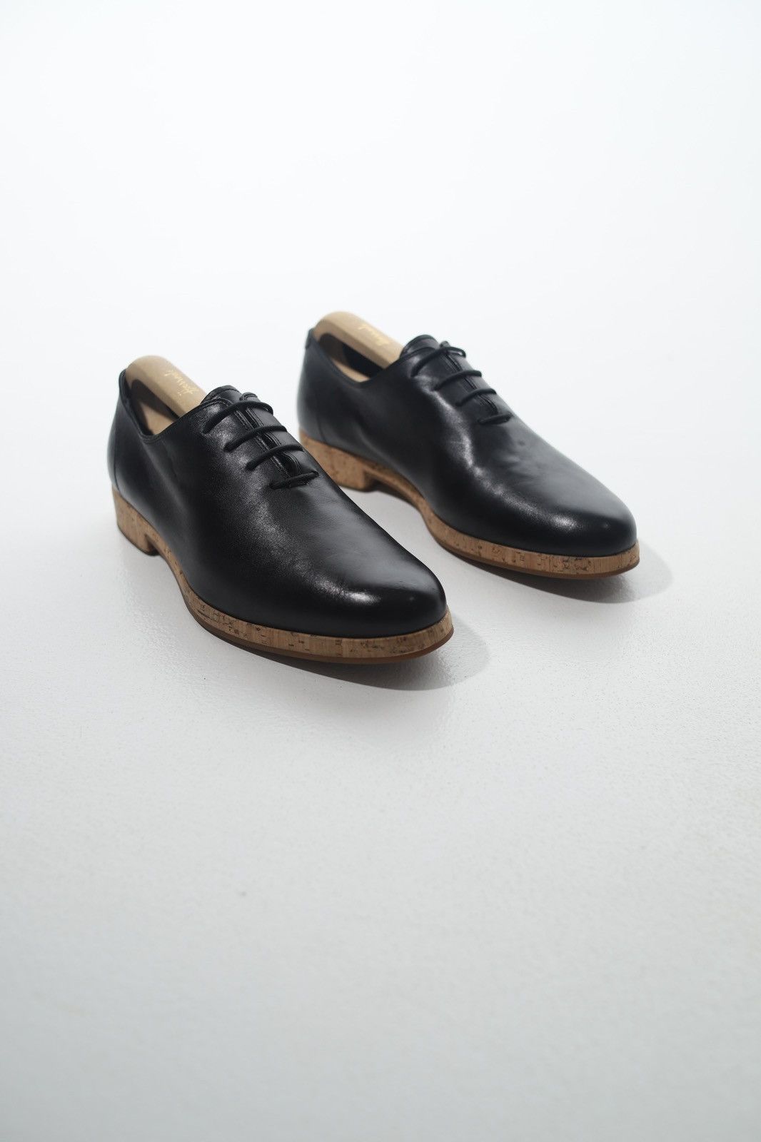 Givenchy GIVENCHY Oxfords Leather Shoes Lace Up Cork Soles Black Mens Size US 8 / EU 41 - 1 Thumbnail