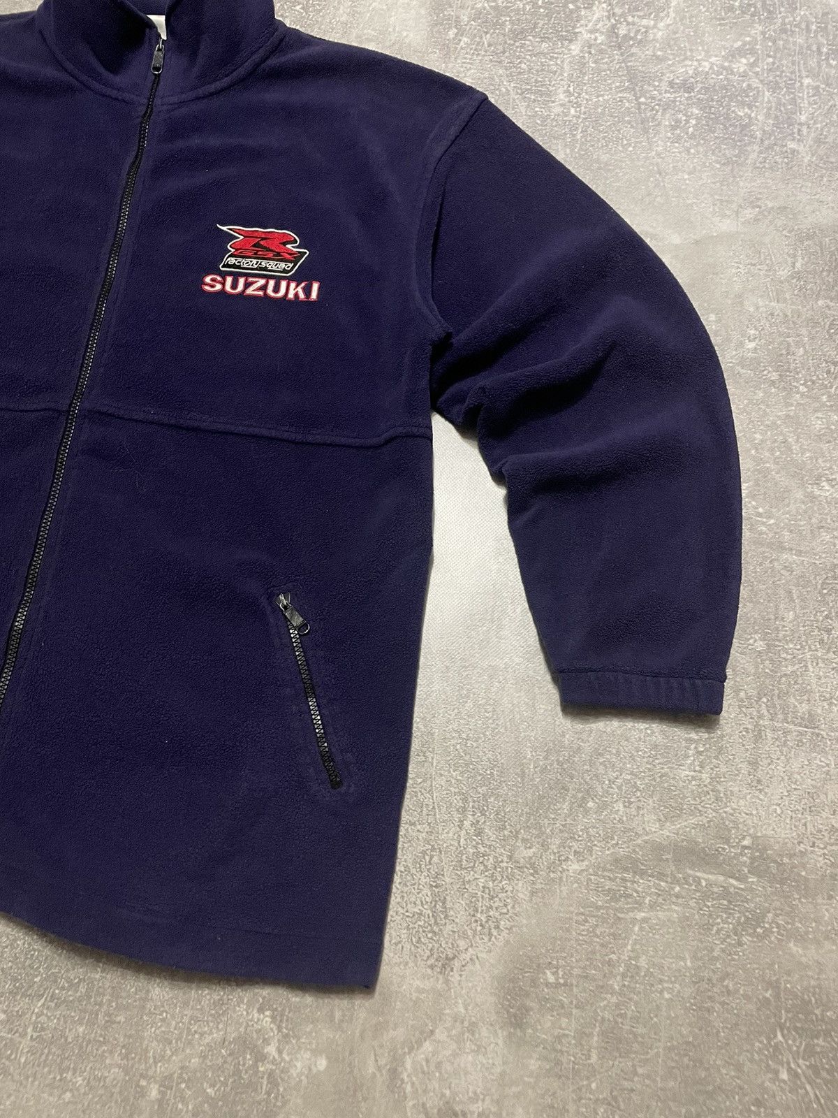 Other Vintage Suzuki R-GSX Factory Squad Racing Fleece Jacket Size US L / EU 52-54 / 3 - 5 Thumbnail