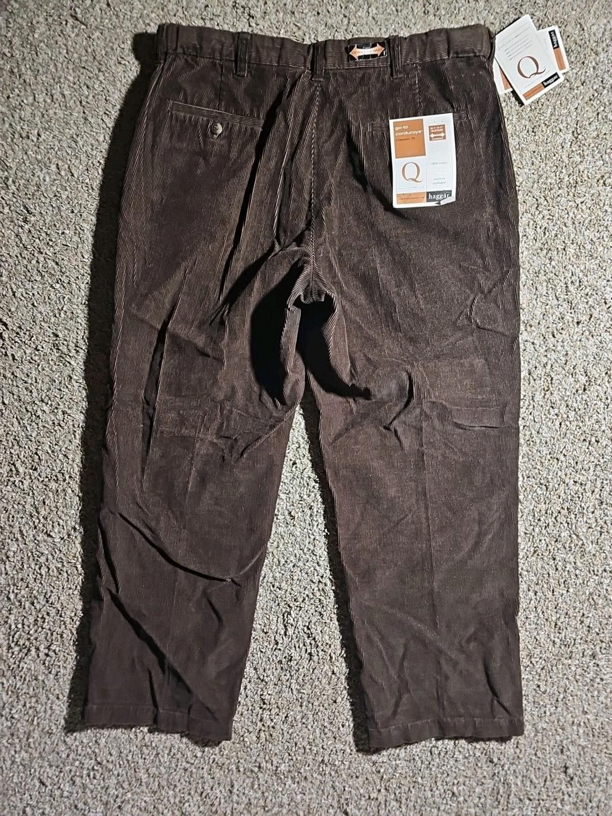 Haggar HAGGAR Q Quality For Life Brown Corduroy Pants 36x29 NWT NWD Size US 36 / EU 52 - 6 Thumbnail