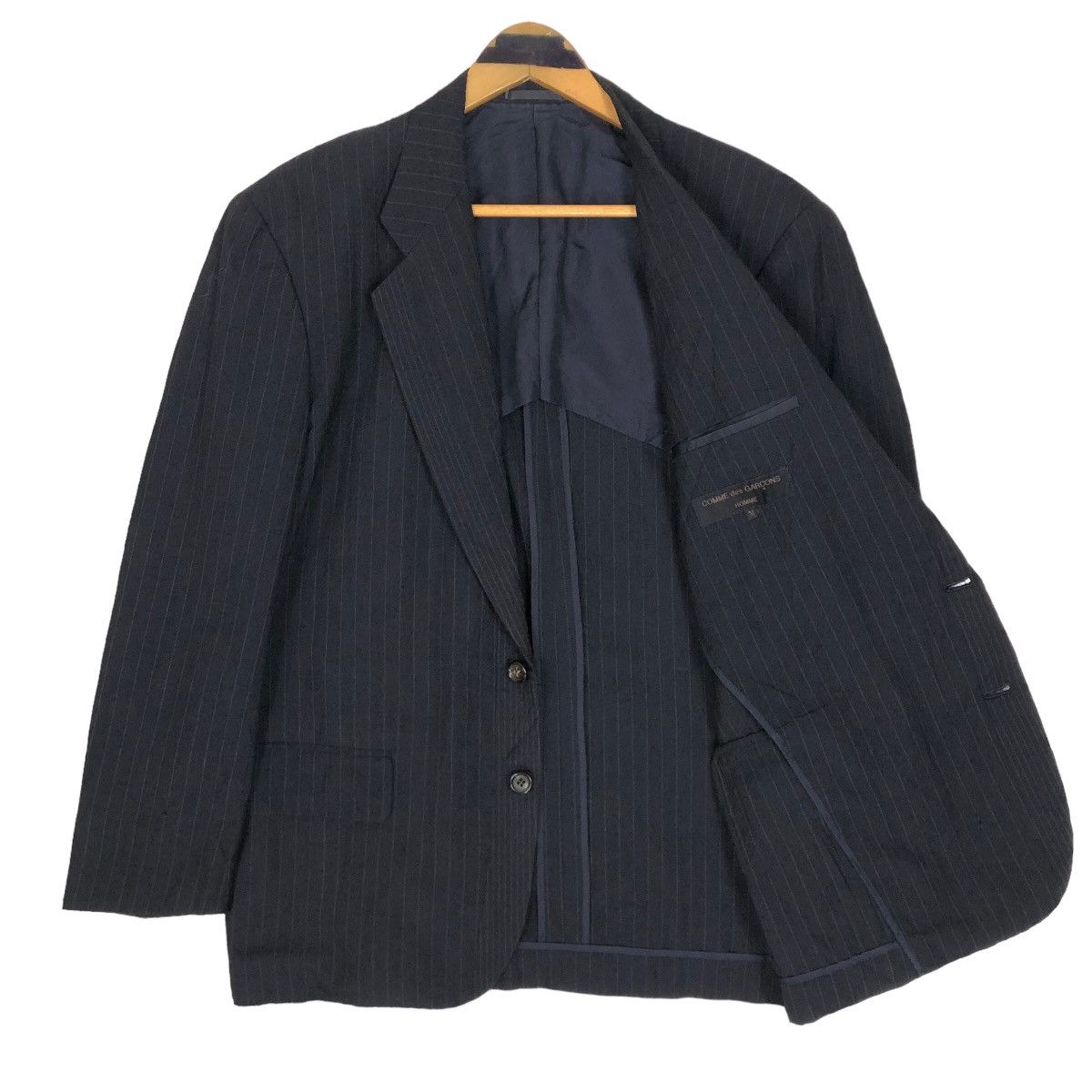 Comme des Garcons Vintage 90s Comme Des Garcons Homme Single Breasted Blazer Size 44R - 7 Thumbnail