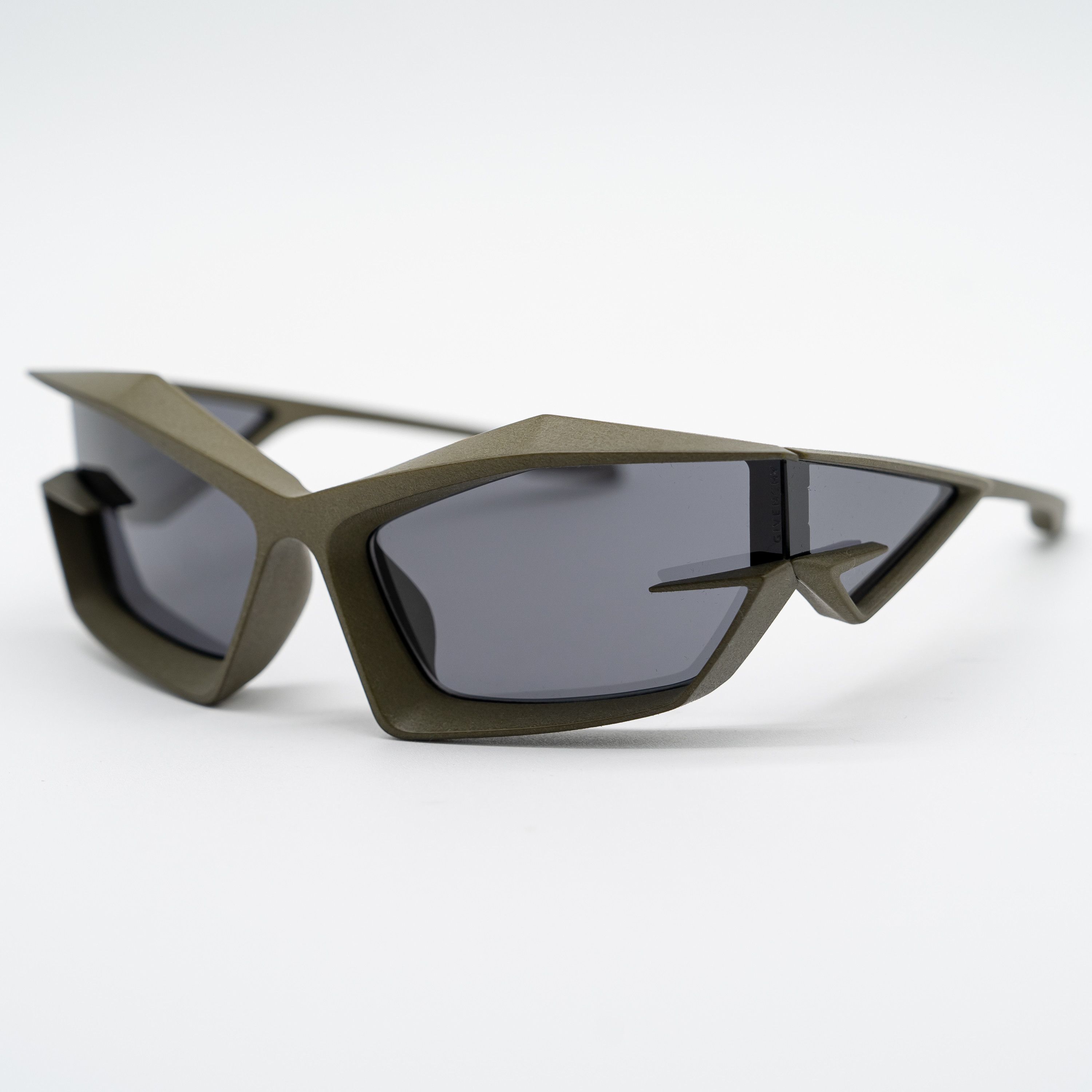 Givenchy Givenchy Giv Cut Shield Sunglasses Matte Green Unisex Size ONE SIZE - 4 Thumbnail