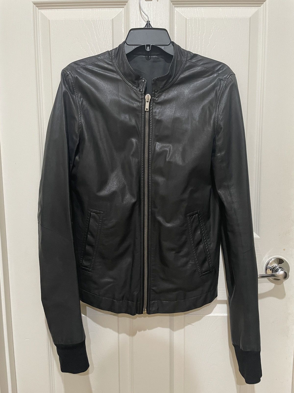 GARETH PUGH / short ram leather jacket