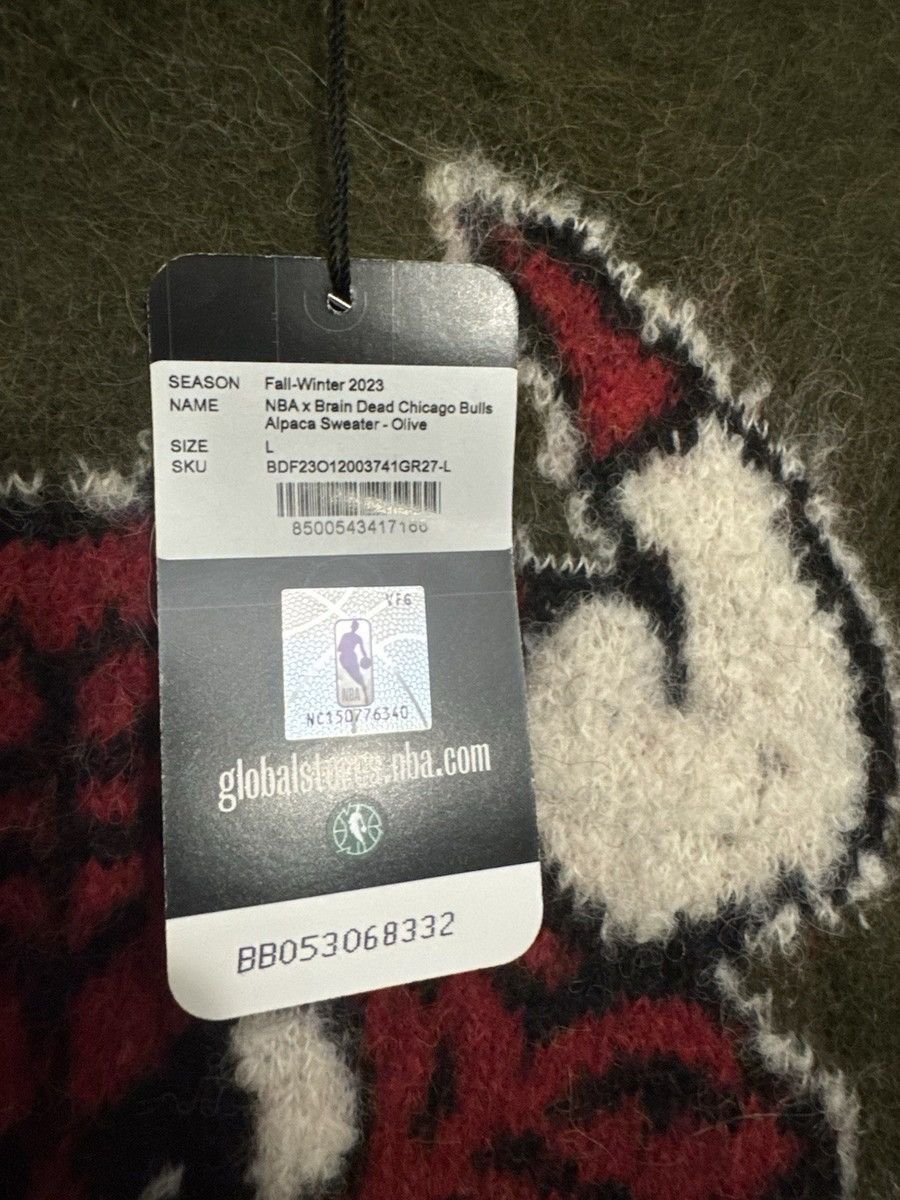 Brain Dead BRAIN DEAD X NBA Chicago Bulls Alpaca sweater Fuzzy Size L Size US L / EU 52-54 / 3 - 11 Thumbnail