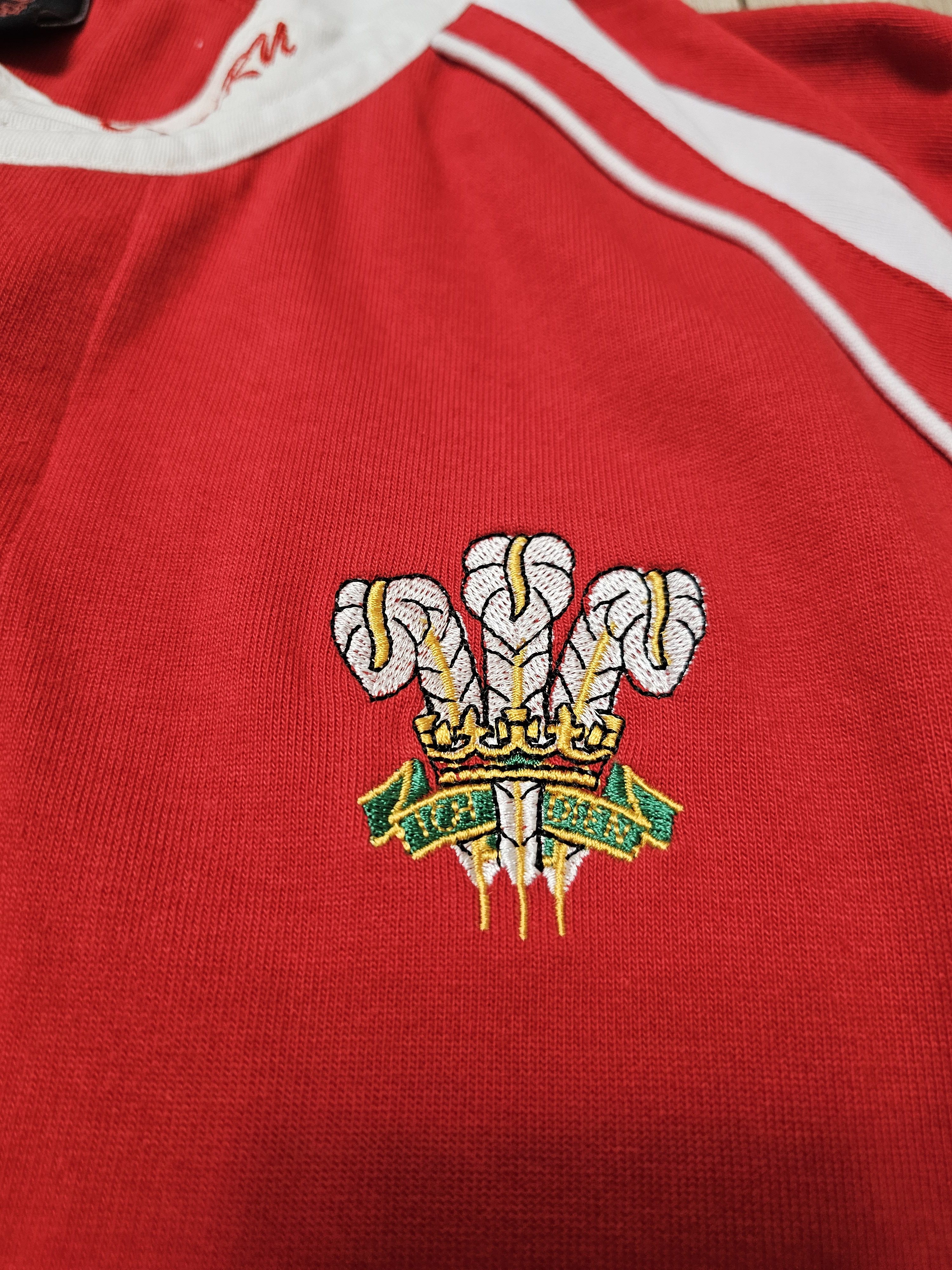 Vintage WALES RUGBY JERSEY VINTAGE WRU RUGBY SHIRT Size US XL / EU 56 / 4 - 4 Thumbnail