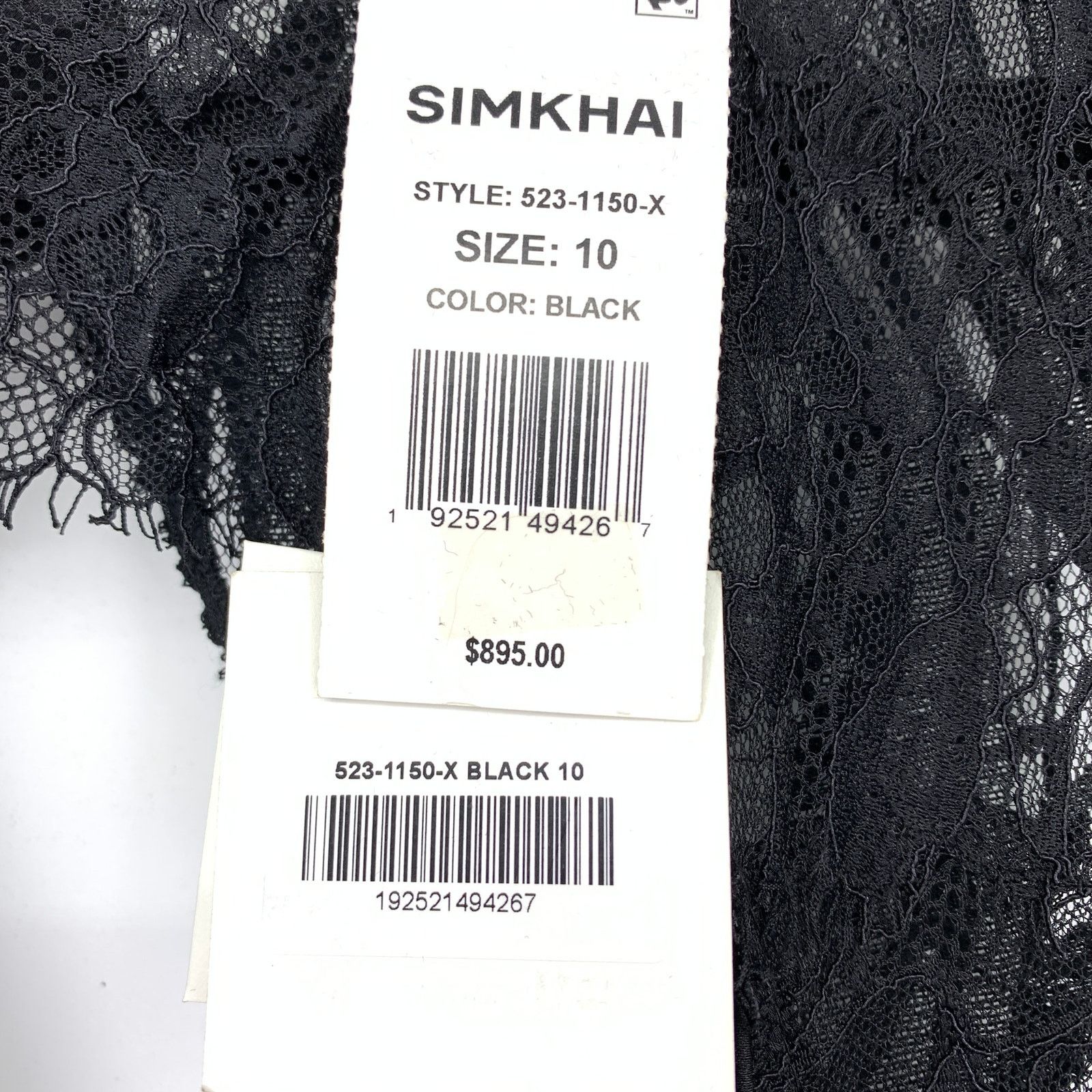 Jonathan Simkhai Simkhai Vea Lace Trim Open Back Gown Womens Size 10 NEW Size L / US 10 / IT 46 - 6 Thumbnail