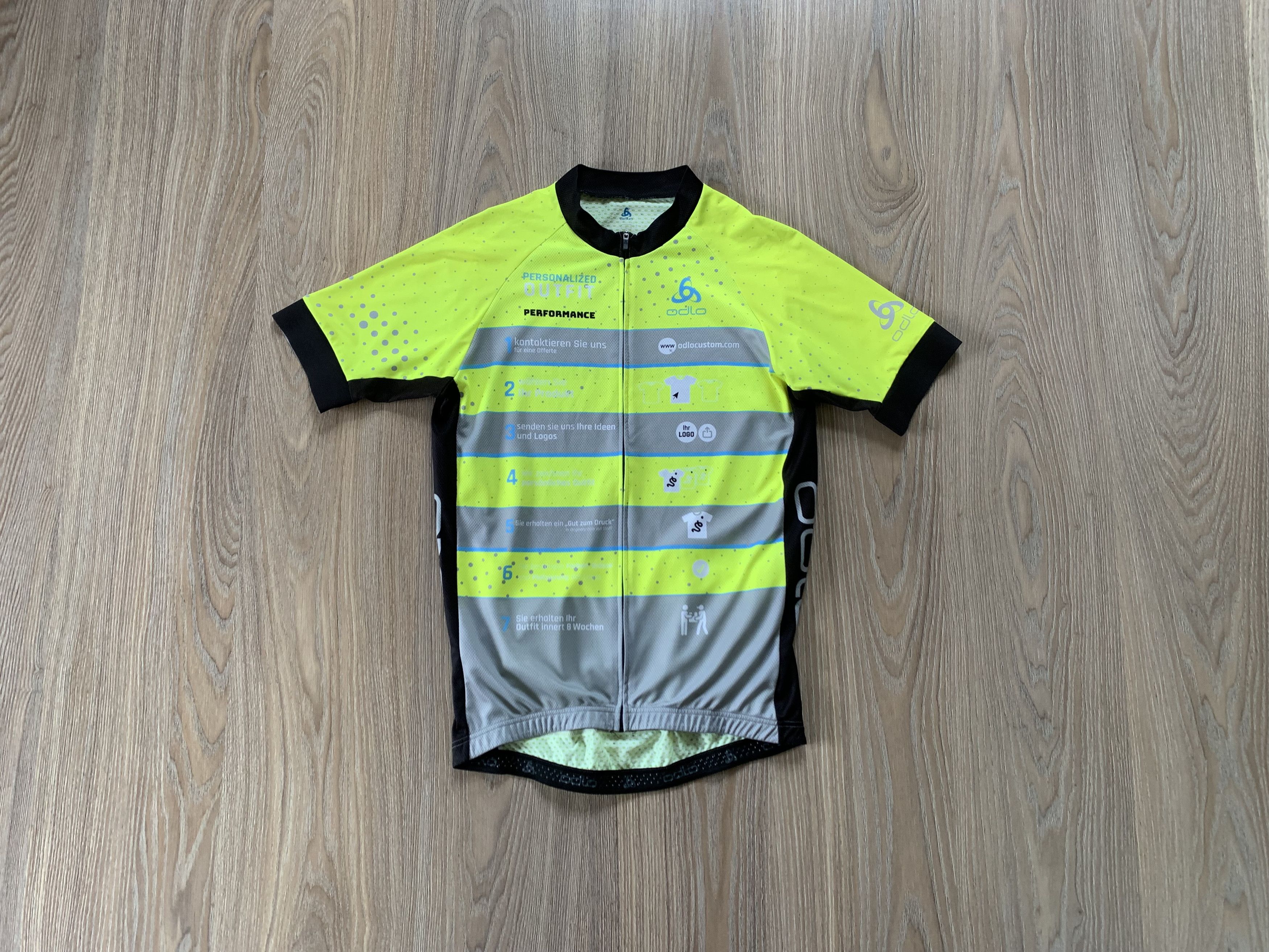 Bicycle Odlo Men's Short Sleeve Full Zip Cycling Jersey Size US L / EU 52-54 / 3 - 7 Thumbnail