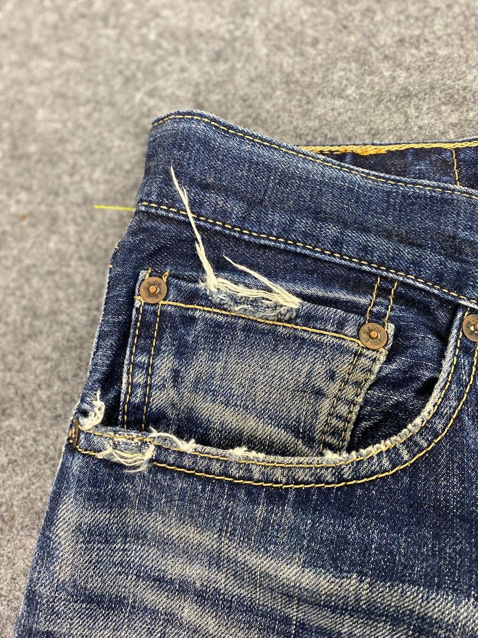Levi's vintage levis 502 distressed denim nice design Size US 34 / EU 50 - 14 Thumbnail