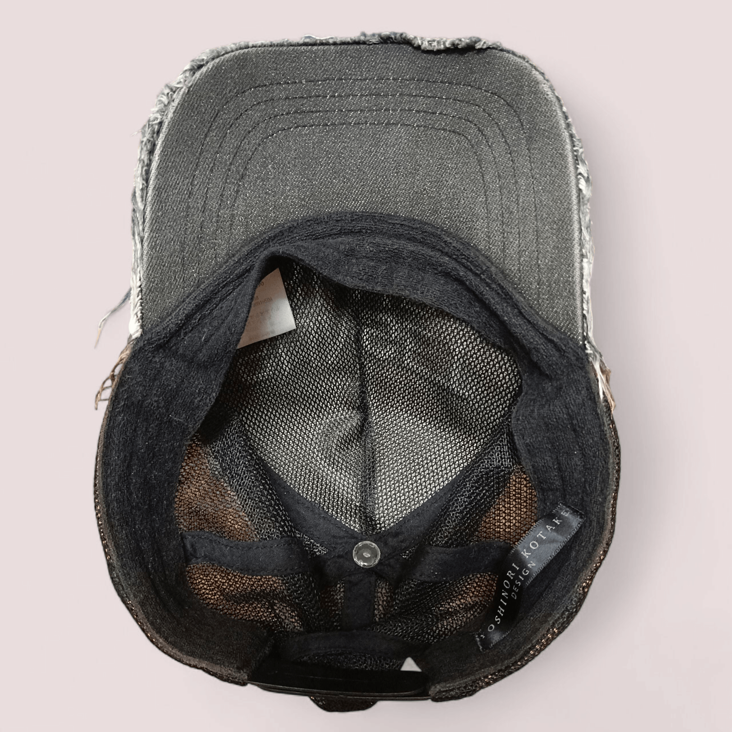 Designer YOSHINORI KOTAKE " SUNSET BLVD" Distressed DenimTrucker Hat Size ONE SIZE - 5 Thumbnail