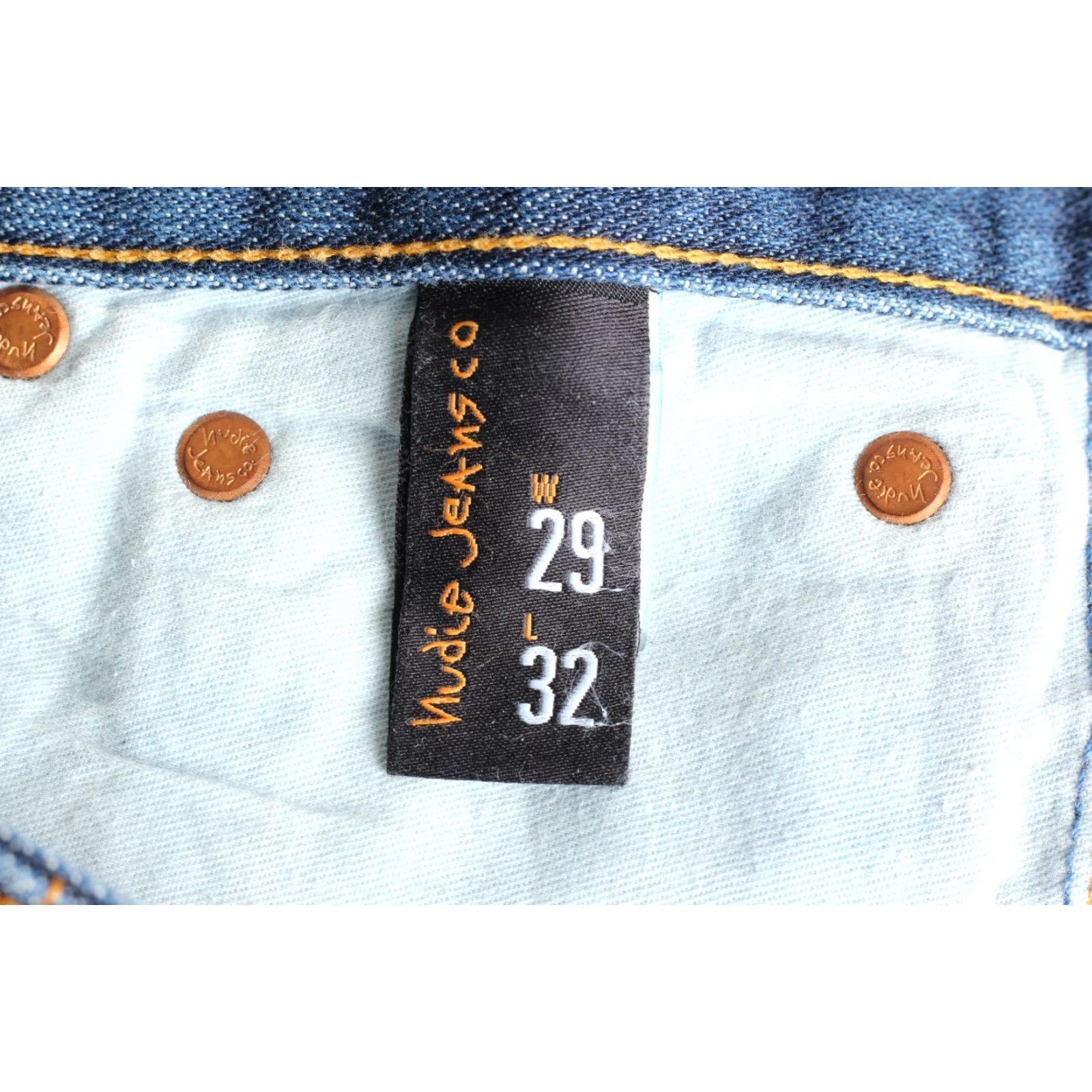 Nudie Jeans NUDIE JEANS SLIM JIM ORG DRY BROKEN TWILL Jeans Men Size W29 L32 29/32 Blue 5-Pocket Denim Straight Vintage No Size US 29 - 6 Thumbnail