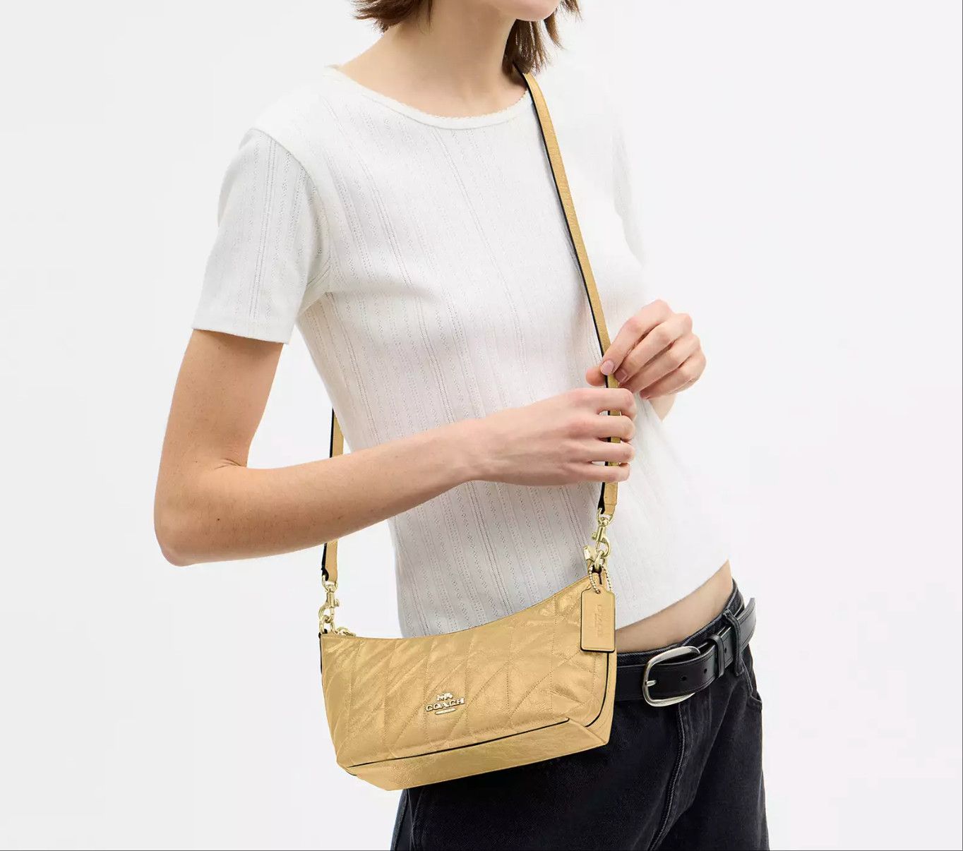 Coach Caitlin Shoulder Bag With Quilting CDZ88 Size ONE SIZE - 4 Thumbnail
