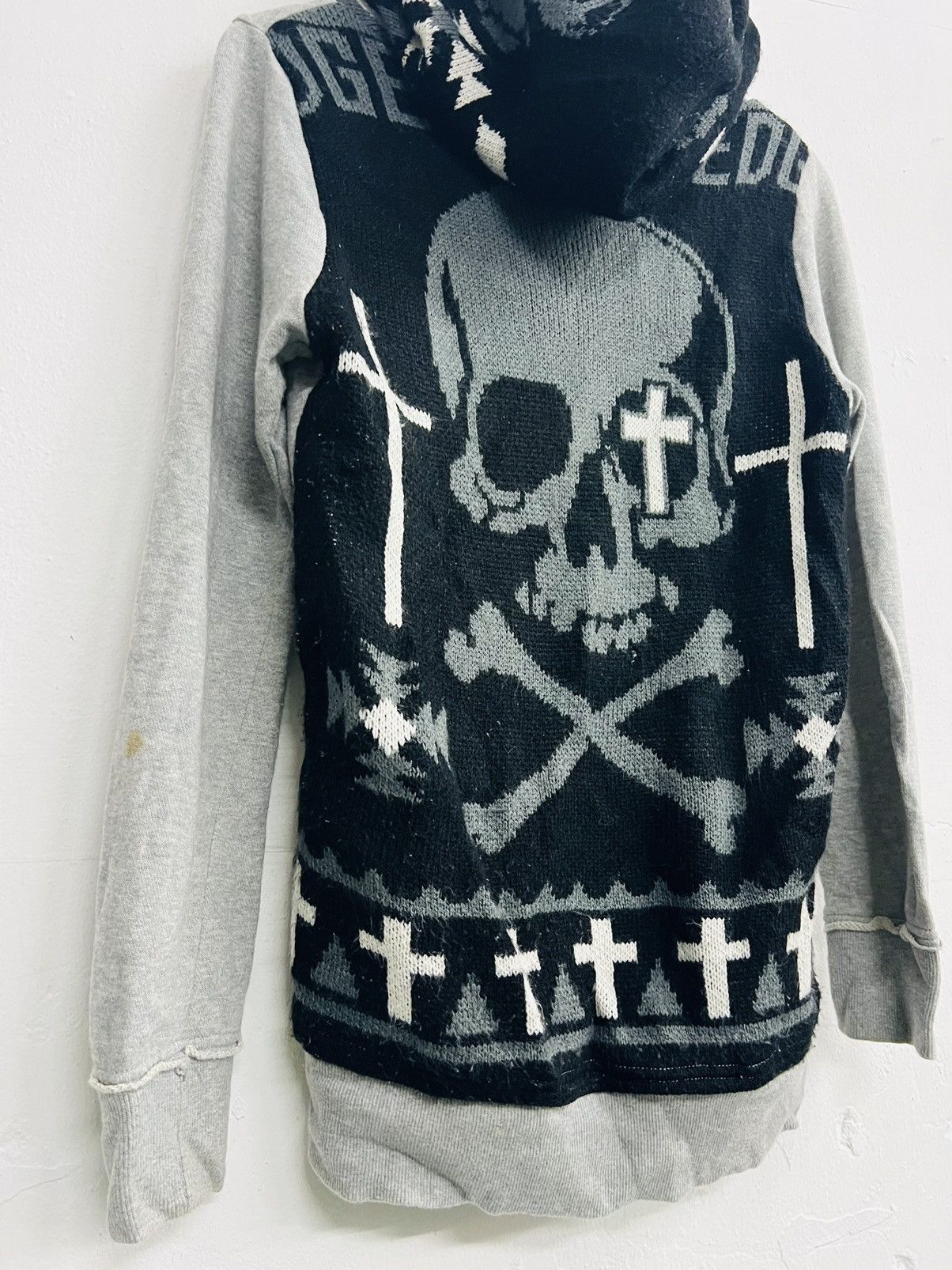 If Six Was Nine × Japanese Brand × Le Grande Bleu (L.G.B.) Ghost of Harlem Devil Skull Hoodie Zipper Size US M / EU 48-50 / 2 - 14 Thumbnail