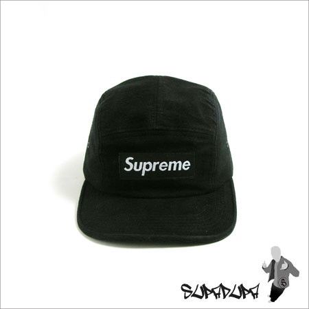 Supreme Supreme 2006 Moleskin Camp Cap Black Size ONE SIZE - 10 Thumbnail