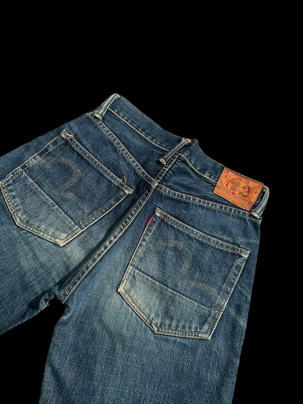 Japanese Brand × Kapital × Vintage Vintage EVIS Selvedge Distressed Short Denim Jeans Size US 28 / EU 44 - 2 Thumbnail