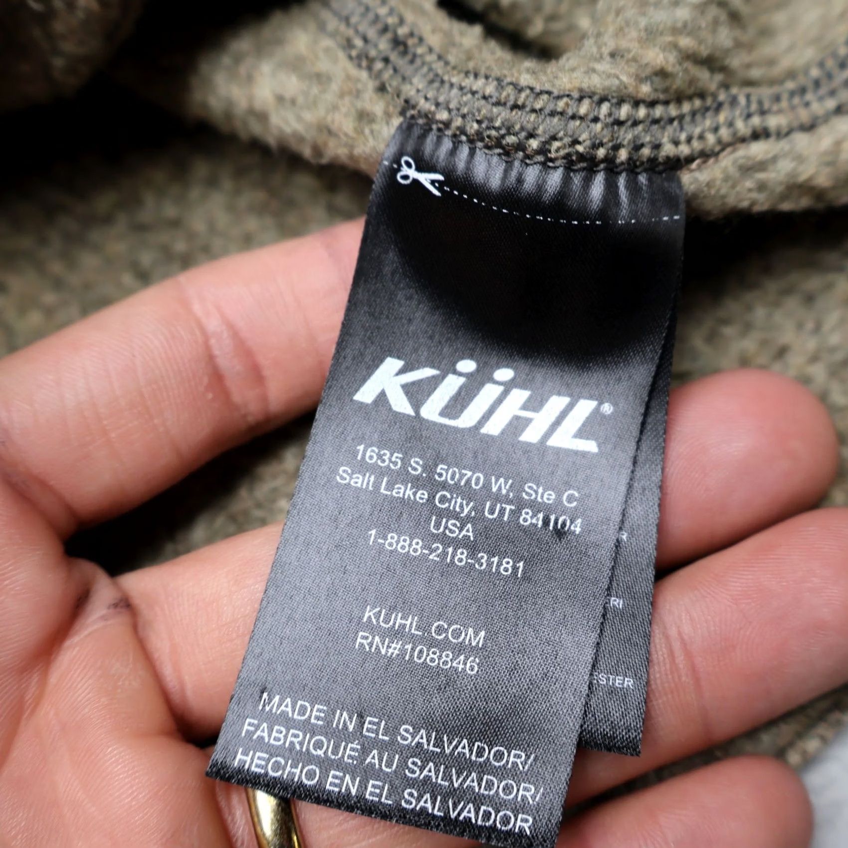 Vintage Kuhl Revel Sweatshirt Women L Green 1/4 Zip Fleece Pullover Performance Hiking Size L / US 10 / IT 46 - 6 Thumbnail