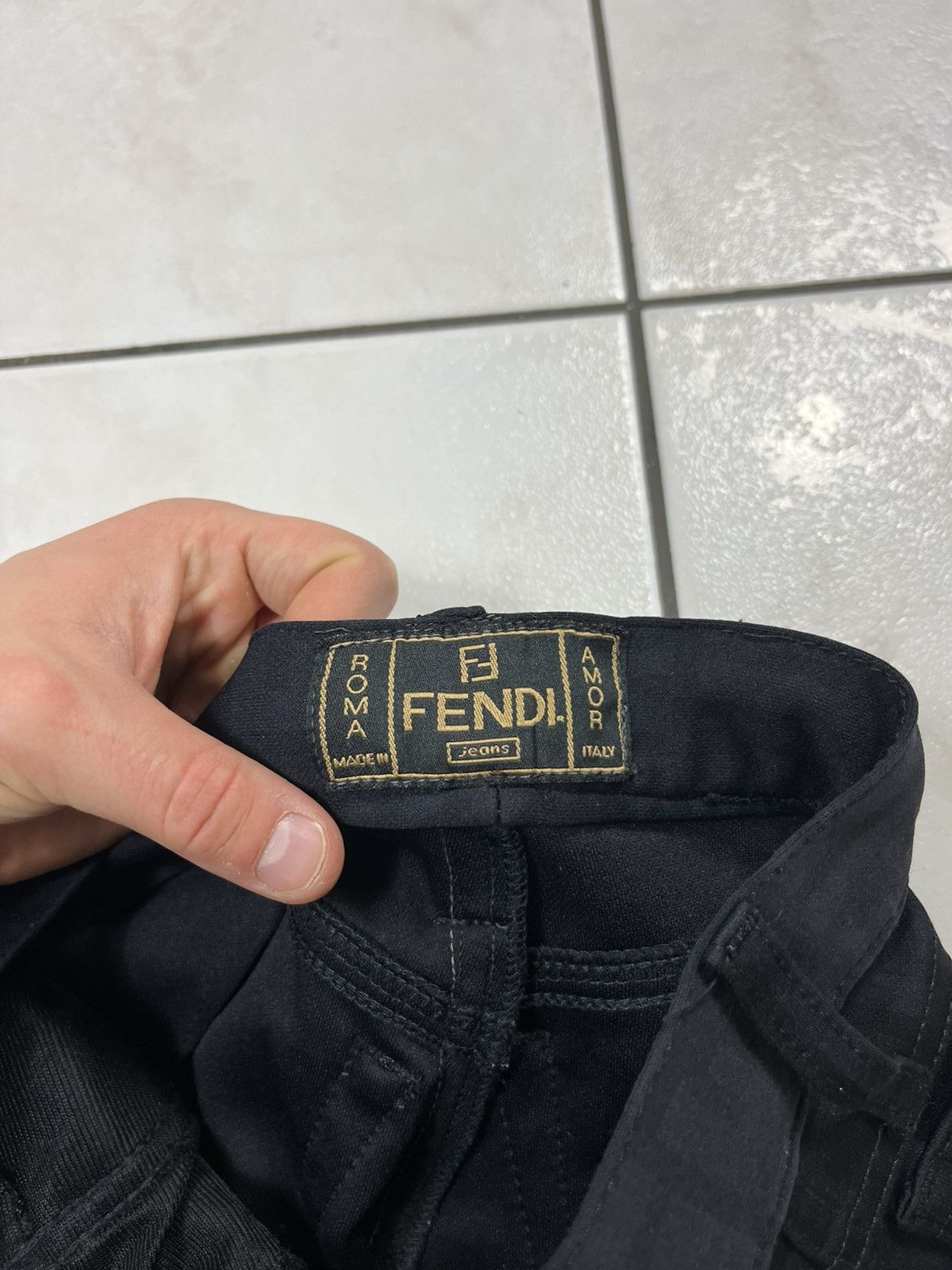 Designer × Fendi × Vintage Vintage Fendi monogram full print casual pants trousers logo Size 33" - 16 Thumbnail