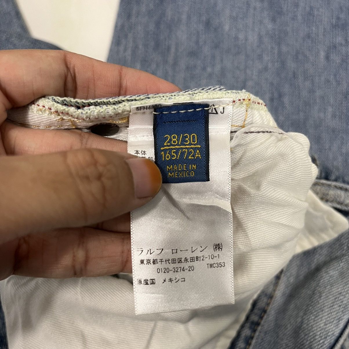 Polo Ralph Lauren Vintage Polo Ralph Lauren Distressed Denim Jeans Size 31" - 22 Thumbnail