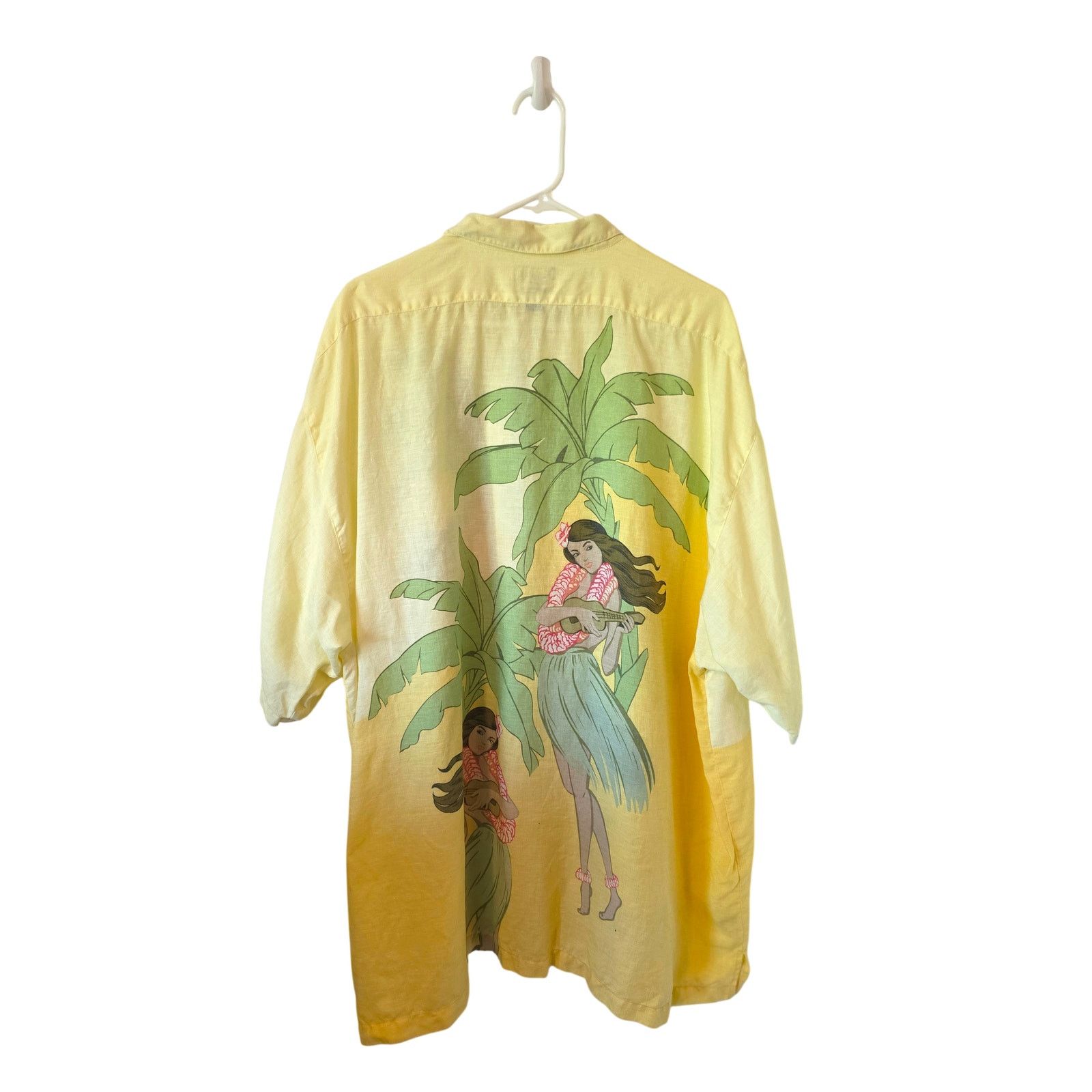 Tommy Bahama Tommy Bahama Hula Girl Linen Button Front Camp Shirt XXL Size US XXL / EU 58 / 5 - 2 Thumbnail