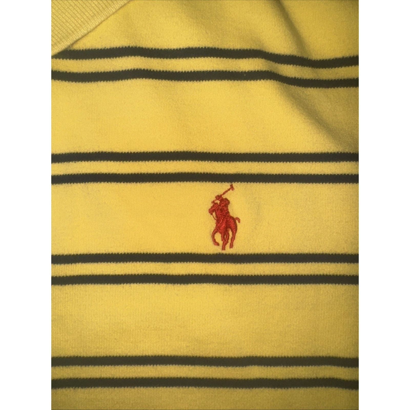 Ralph Lauren Polo Ralph Lauren Striped Polo Shirt Yellow Navy XXL 26x27 Size US XXL / EU 58 / 5 - 2 Thumbnail