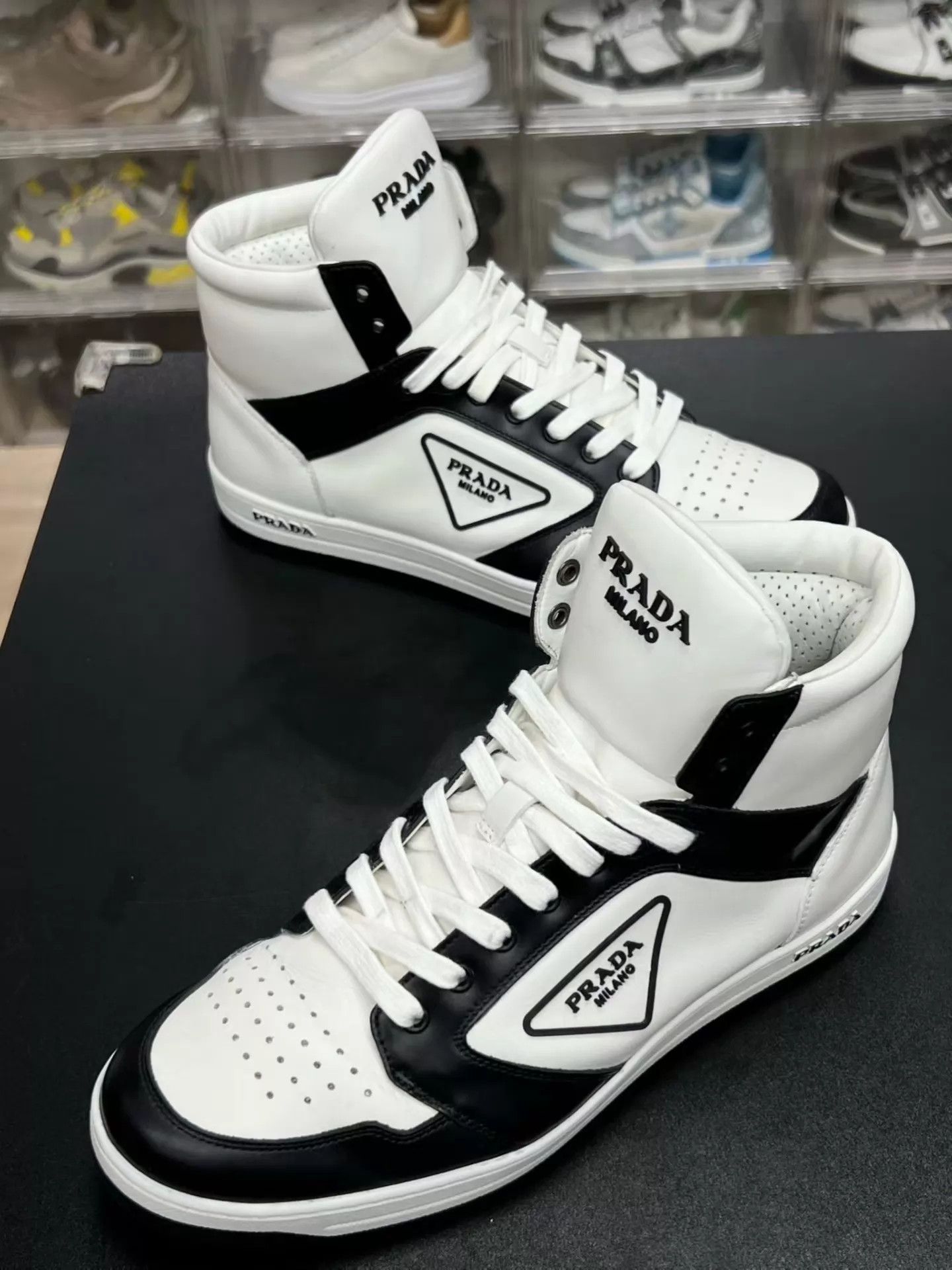 Prada PRADA District High-Top Sneaker EUR 42, Worn Minimally Size US 9 / EU 42 - 1 Thumbnail