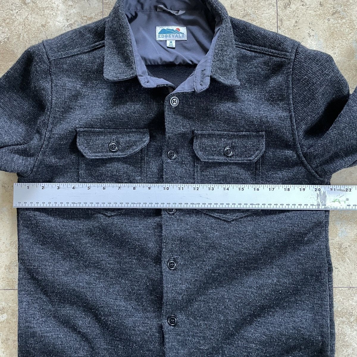 Edgevale Edgevale dark gray wool blend shirt jacket Size US M / EU 48-50 / 2 - 7 Thumbnail