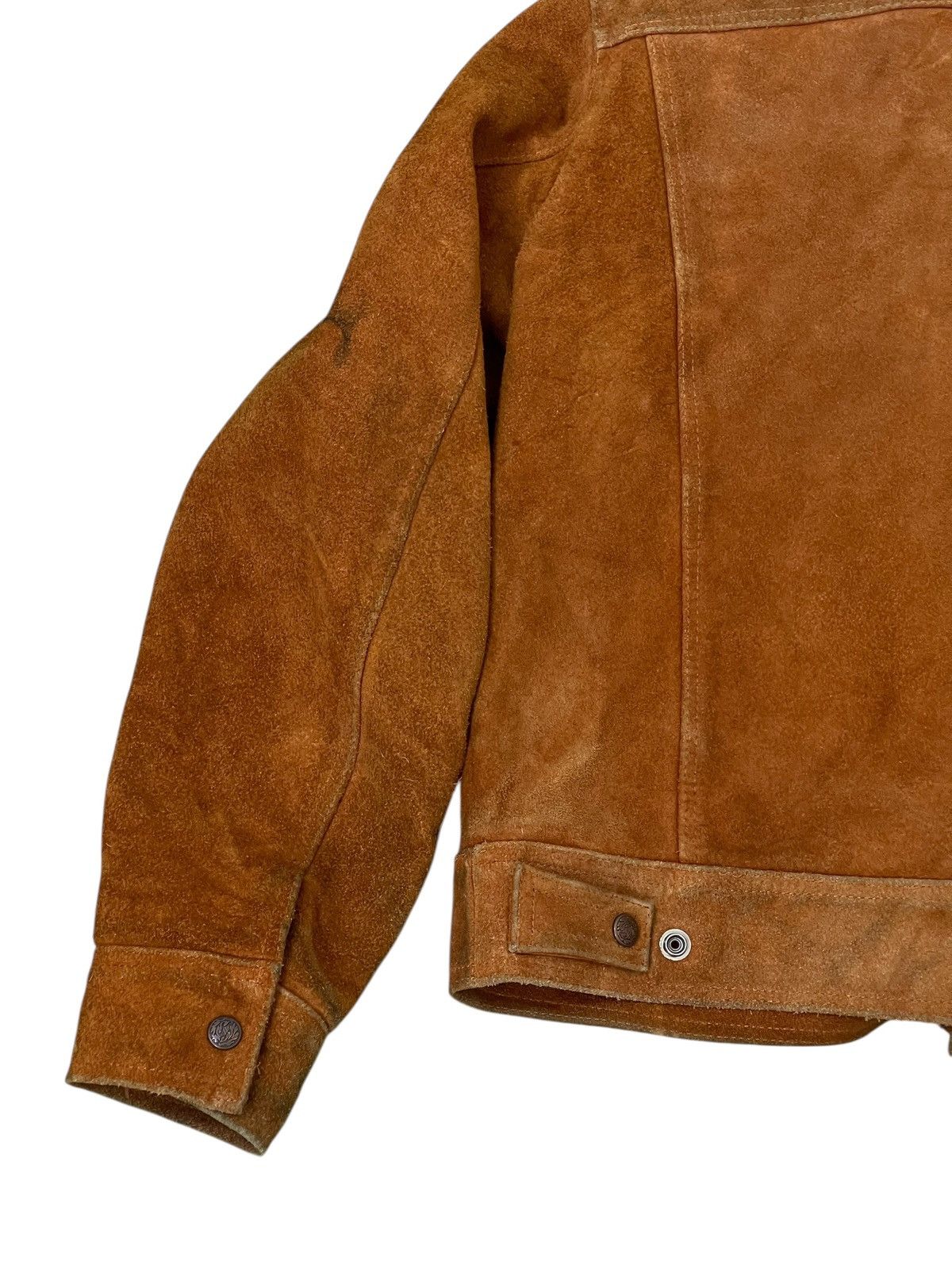 Vintage Suede Leather Jacket Vtg 90s Jordache Trucker Style 7🟩0 Size US M / EU 48-50 / 2 - 11 Thumbnail