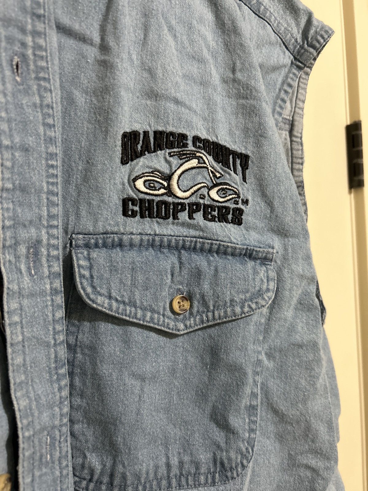 Vintage 2000s Orange County Choppers denim vest Size US XL / EU 56 / 4 - 4 Thumbnail