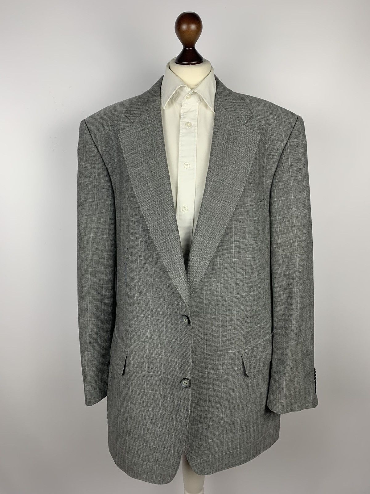 Burberry × Vintage Burberry London Bennet-S Blazer High Twist Men’s Size 56 90s Size 46R - 9 Thumbnail
