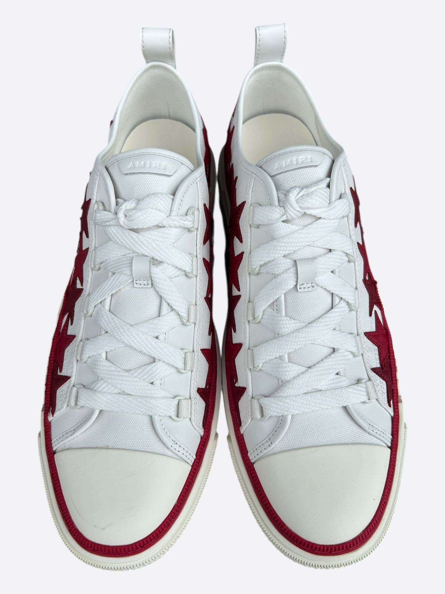 Amiri Amiri White & Red Stars Court Sneakers Size US 11 / EU 44 - 2 Thumbnail