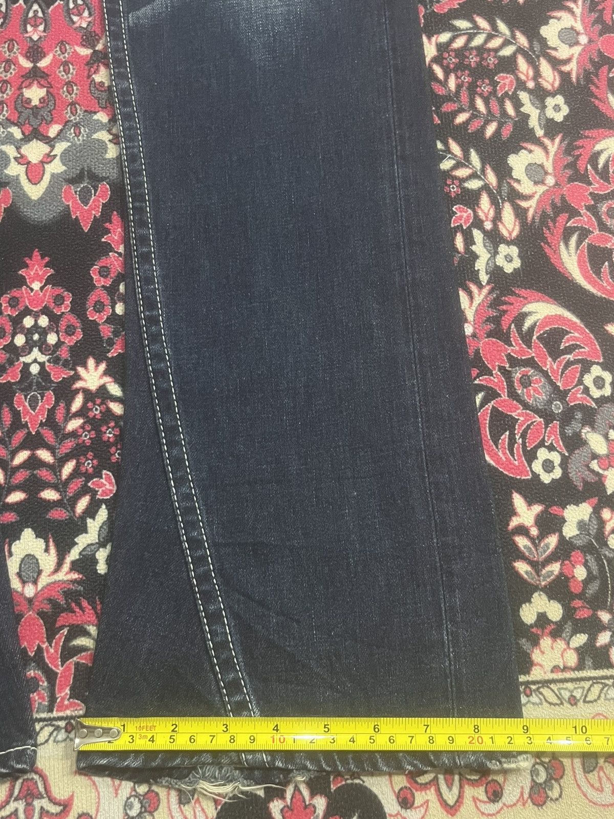 Japanese Brand Japanese Brand Rodeo Crowns Dark Whisker Washed Flare Jeans Size 27" / US 4 / IT 40 - 13 Thumbnail