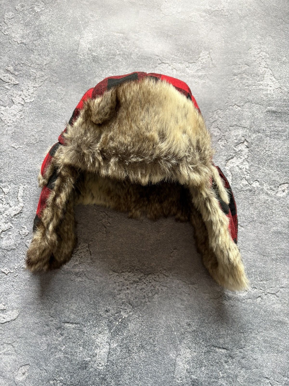 Woolrich Woolen Mills Crazy Vintage Woolrich Y2K Faux Fur Ushanka Hat Rare Size ONE SIZE - 4 Thumbnail