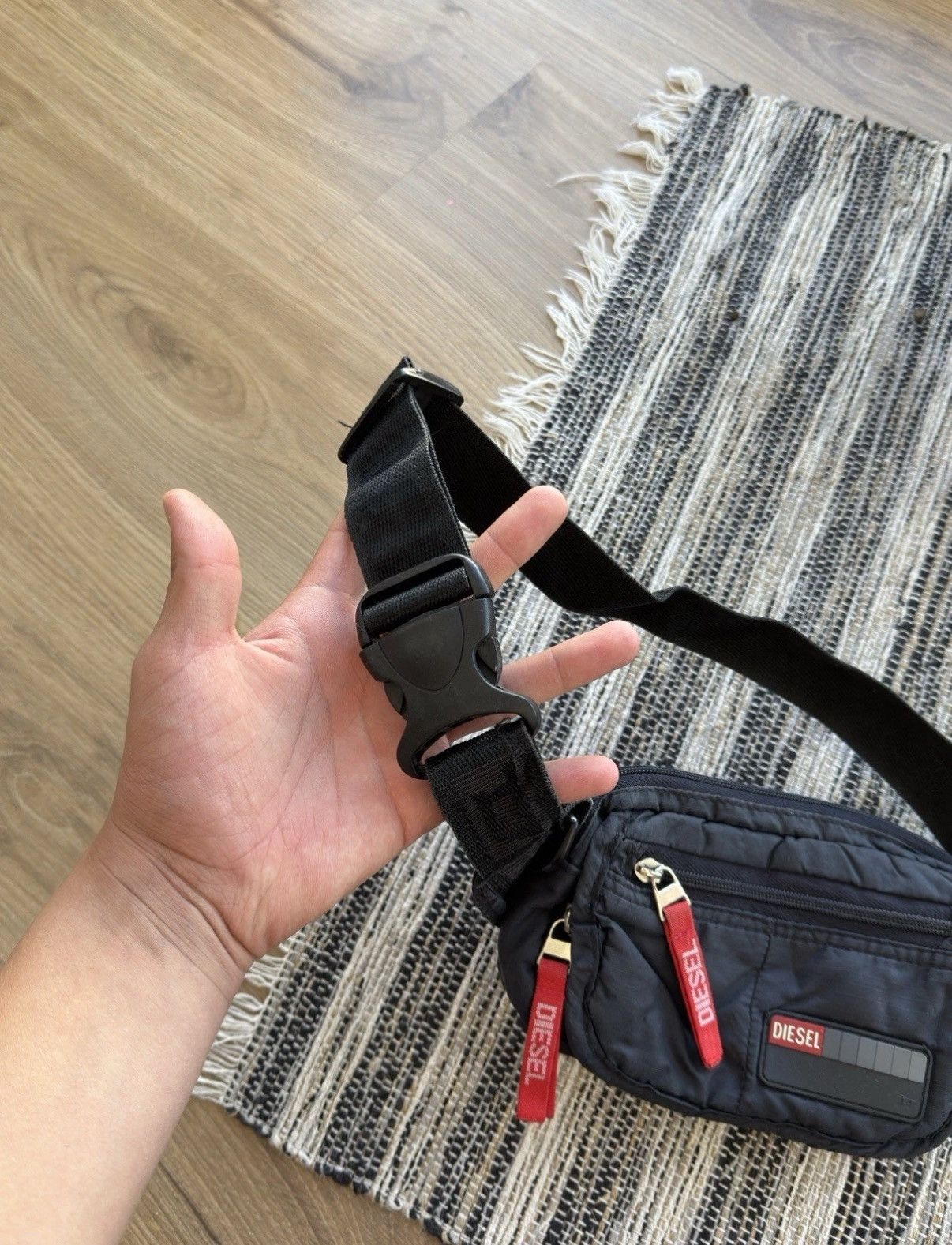 Diesel DIESEL VINTAGE WEST BELT BAG NYLON BLACK MASENGER MINI BAG Size ONE SIZE - 4 Thumbnail