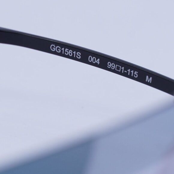 Gucci 🕶️ New Gucci GG1561S 004 Black/Smoke Sunglasses Size ONE SIZE - 7 Thumbnail