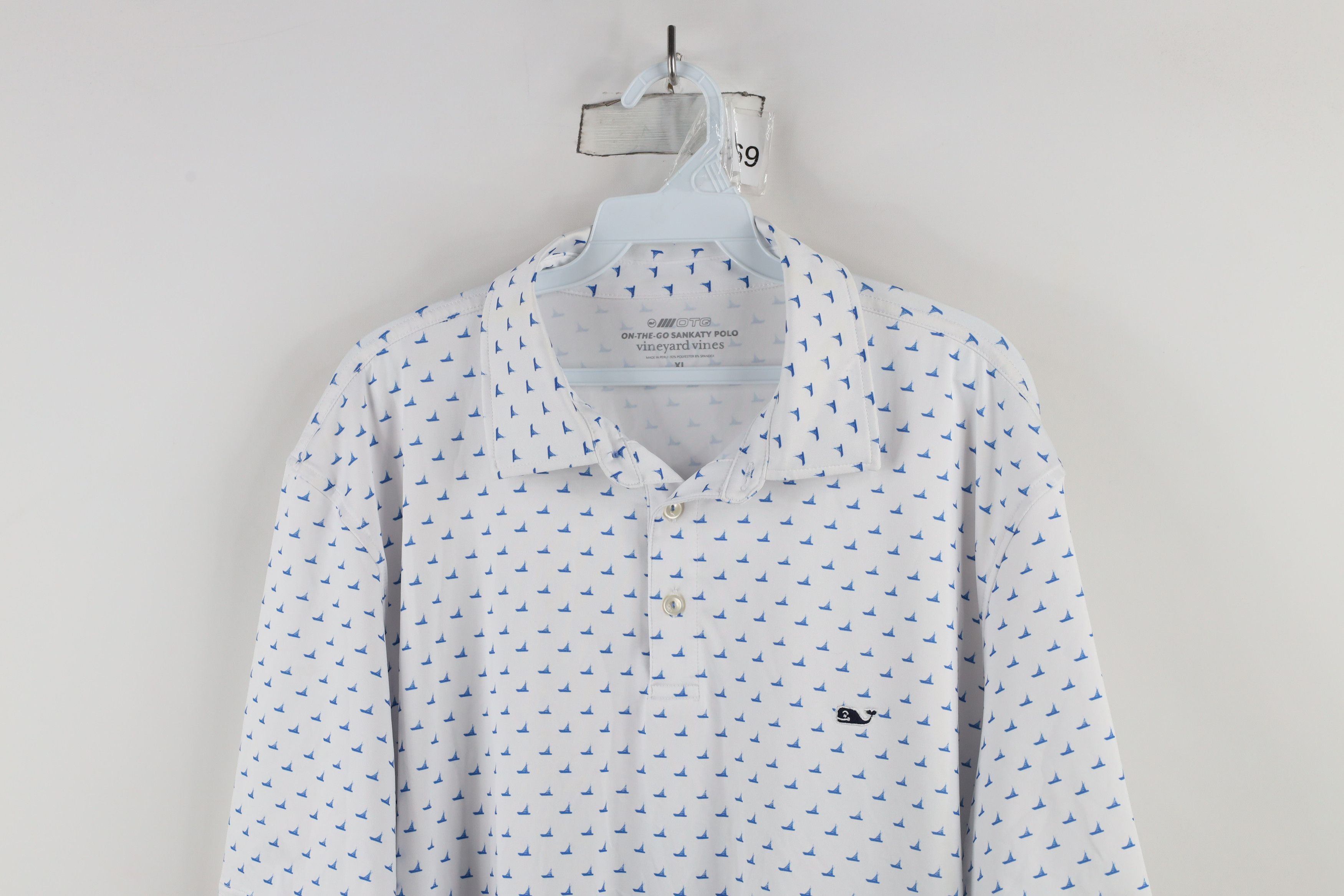 Vineyard Vines × Vintage Vineyard Vines Go Sankaty Sailboat All Over Print Whale Polo Size US XL / EU 56 / 4 - 2 Thumbnail